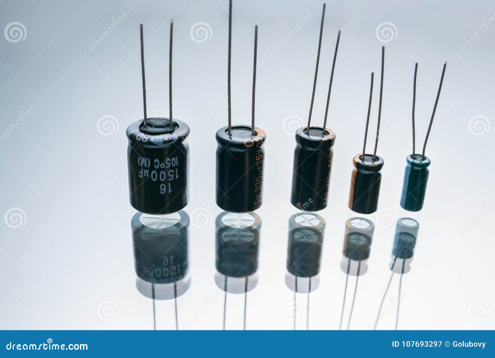 Bipolar Electric Capacitors Component Electrode Stock Image Image of