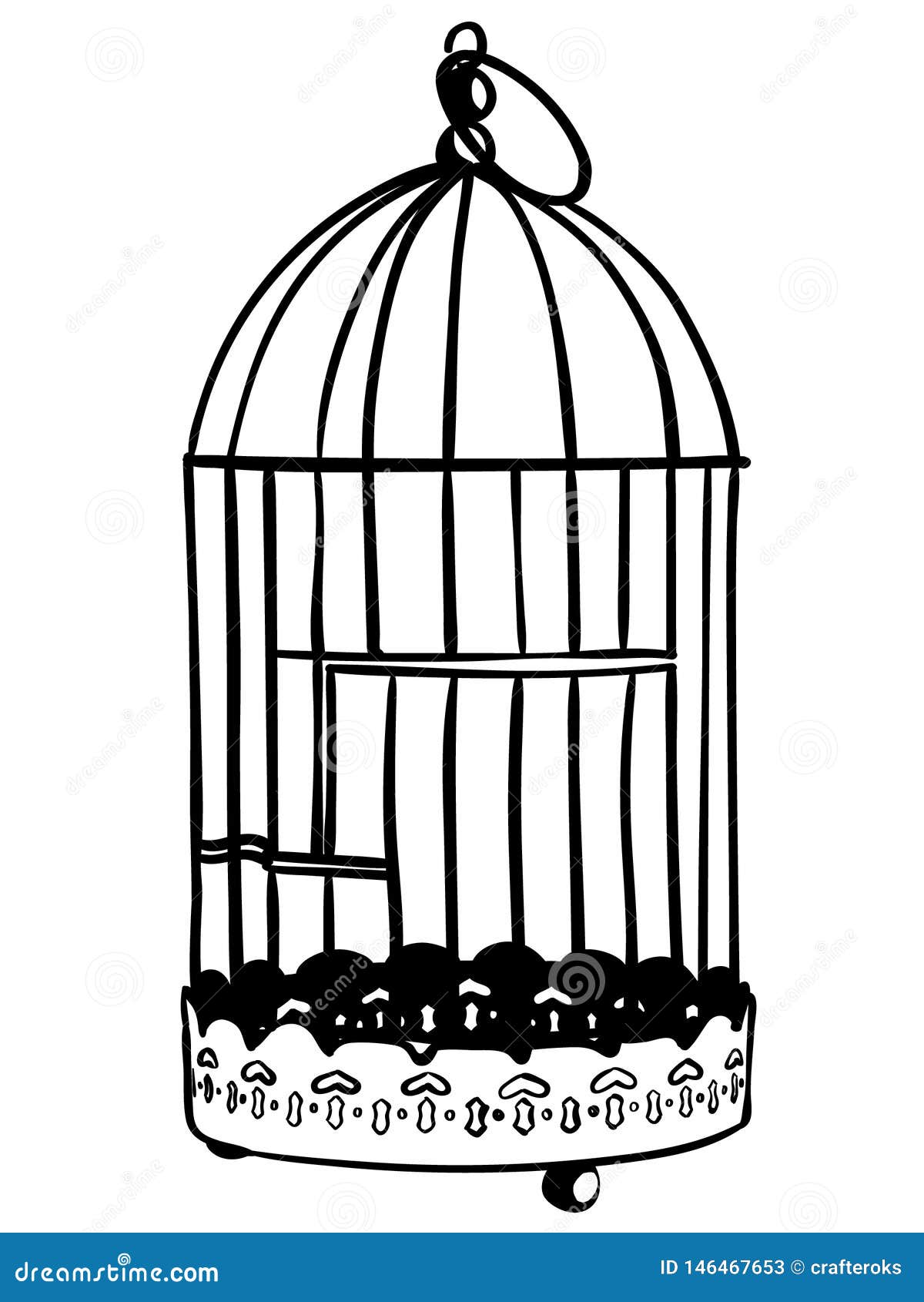 Download Bird Cage Vector Eps Hand Drawn Crafteroks Svg Free Free Svg File Eps Dxf Vector Logo Silhouette Icon Instant Download Di Stock Vector Illustration Of Digital Vector 146467653
