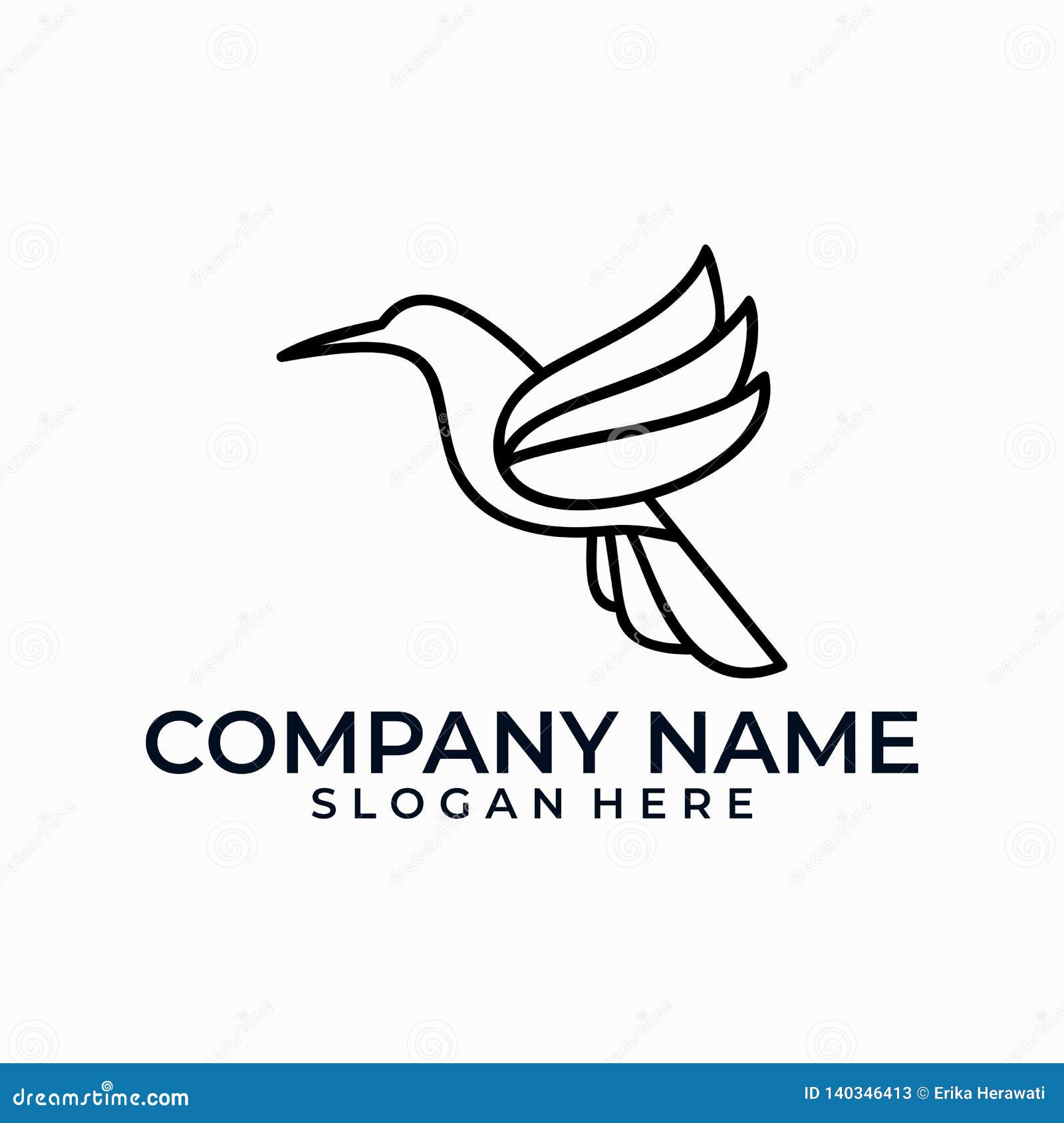 bird  line art idea   template