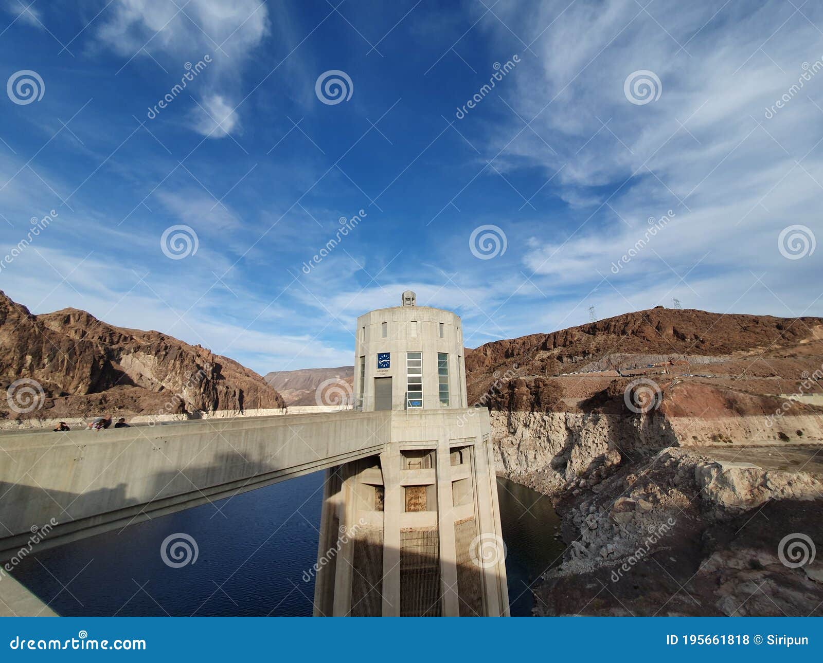 bird eye view of boulder city hoover dam