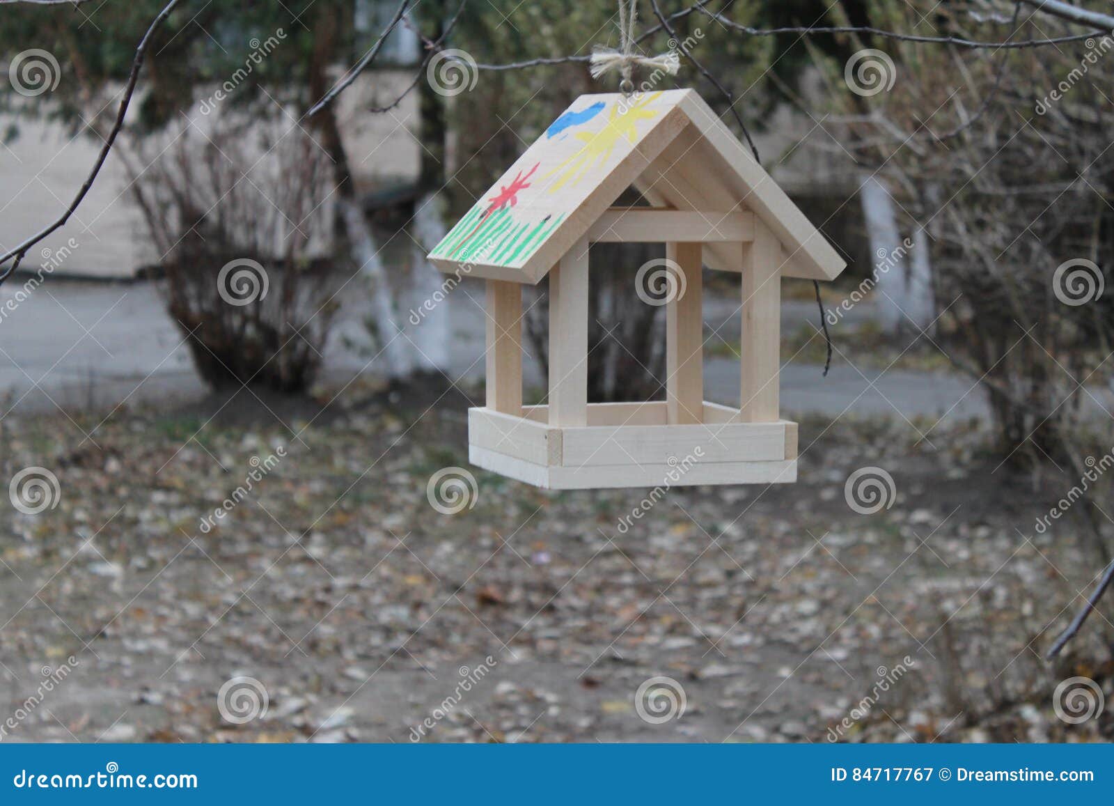 Bird feeders stock image. Image of springtime, motion 84717767