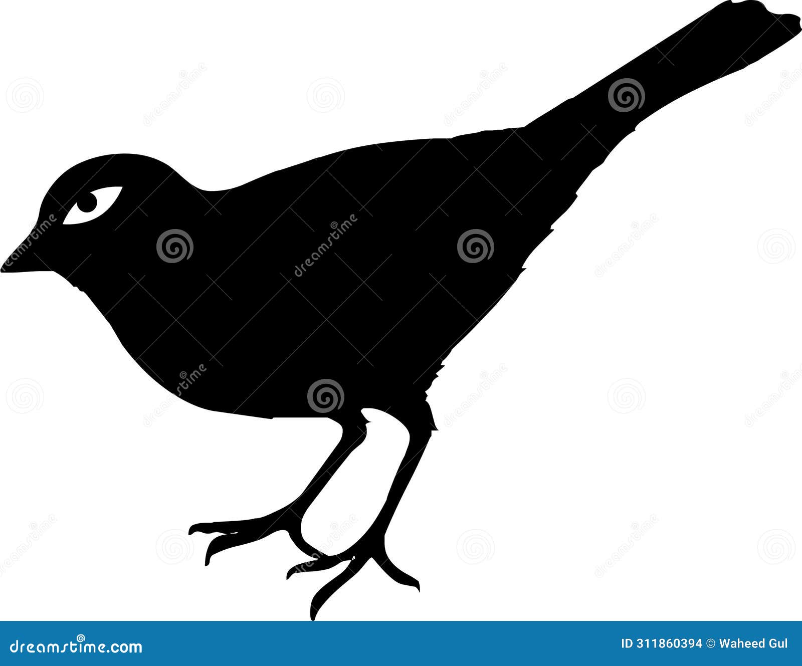 Bird Jpg Image with Svg Vector Cut File for Cricut and Silhouette Stock