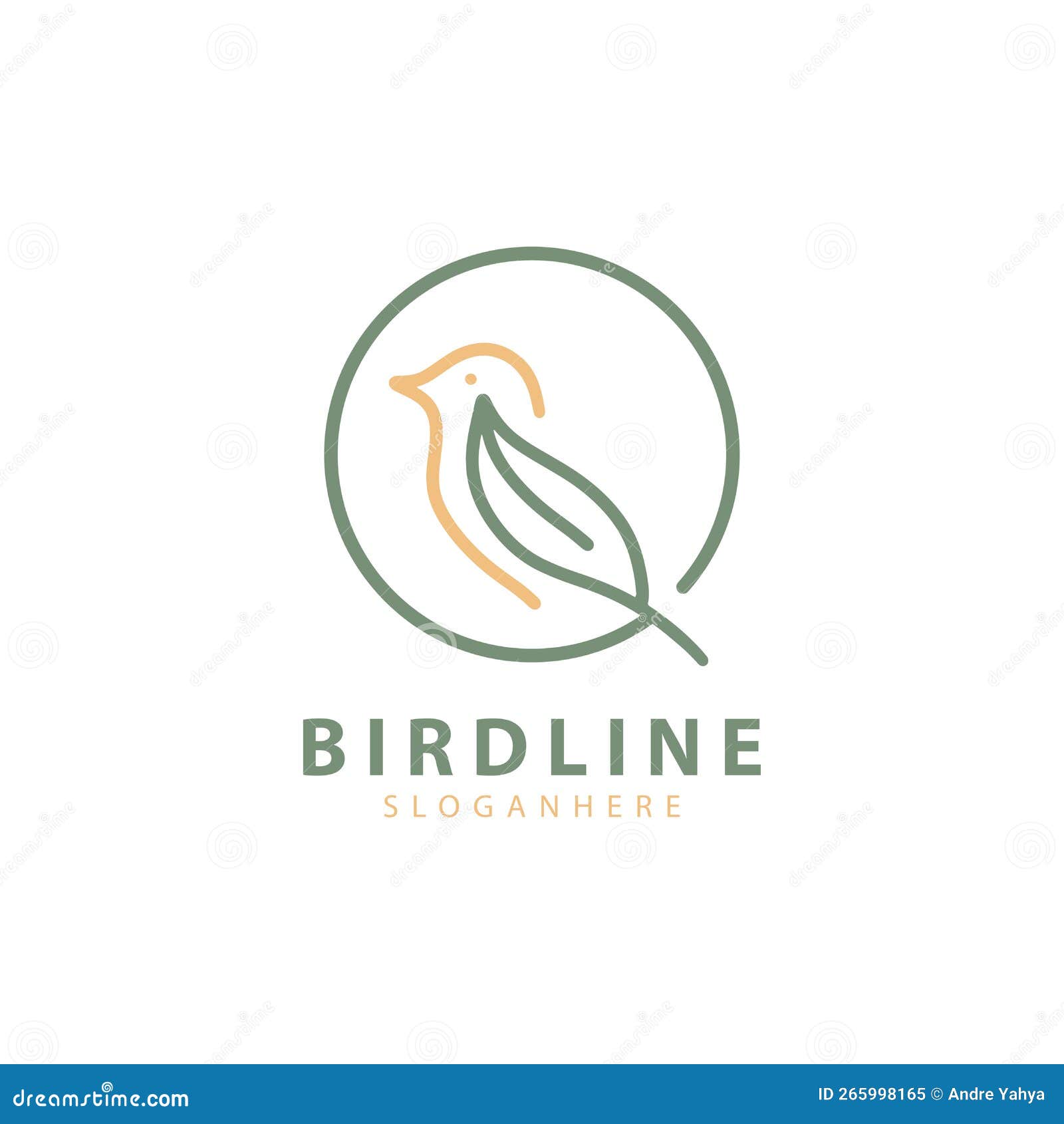 bird line creative  logo template inspiration.