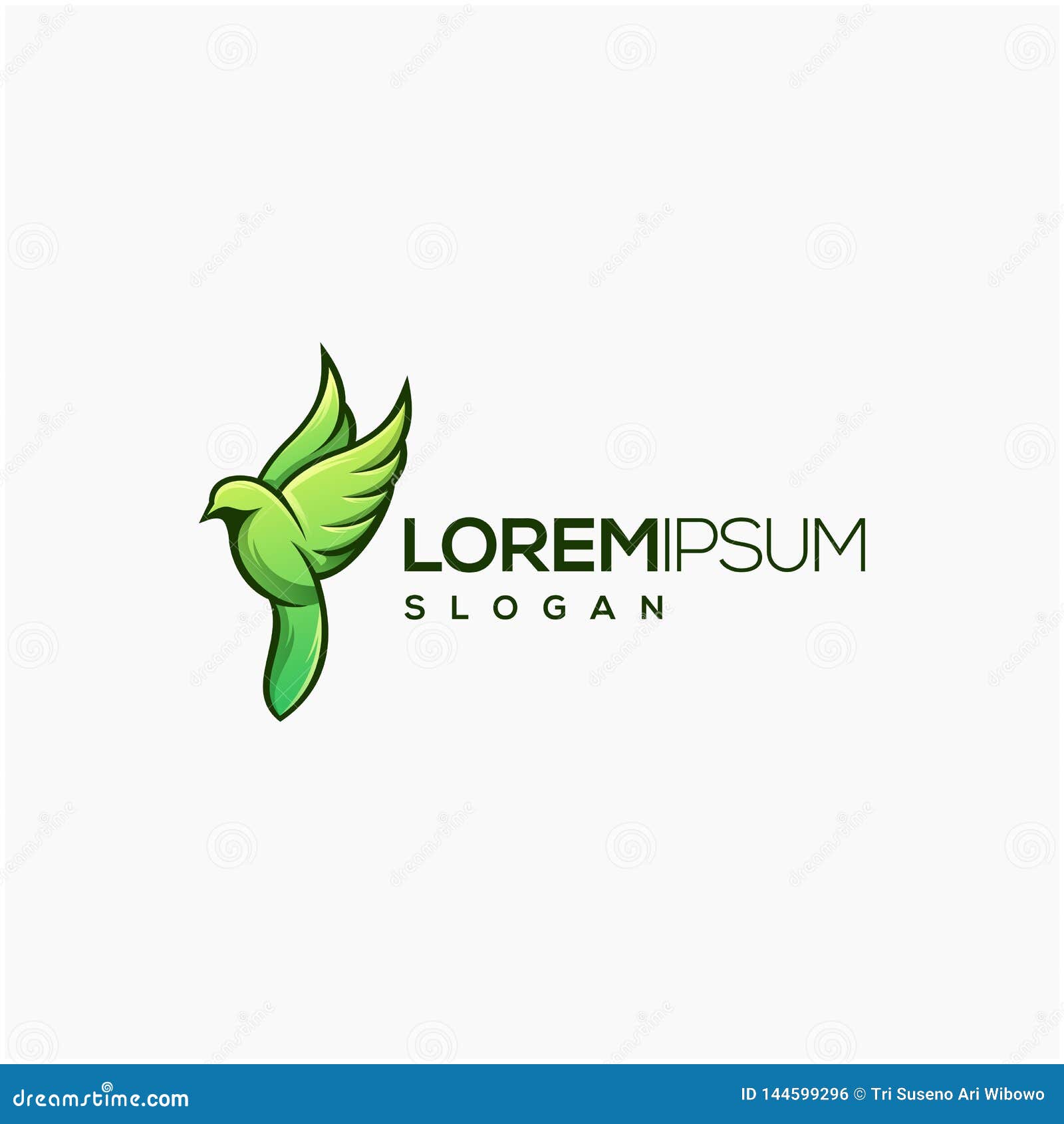 Bird Logo Design Vector Illustration Template Stock Illustration
