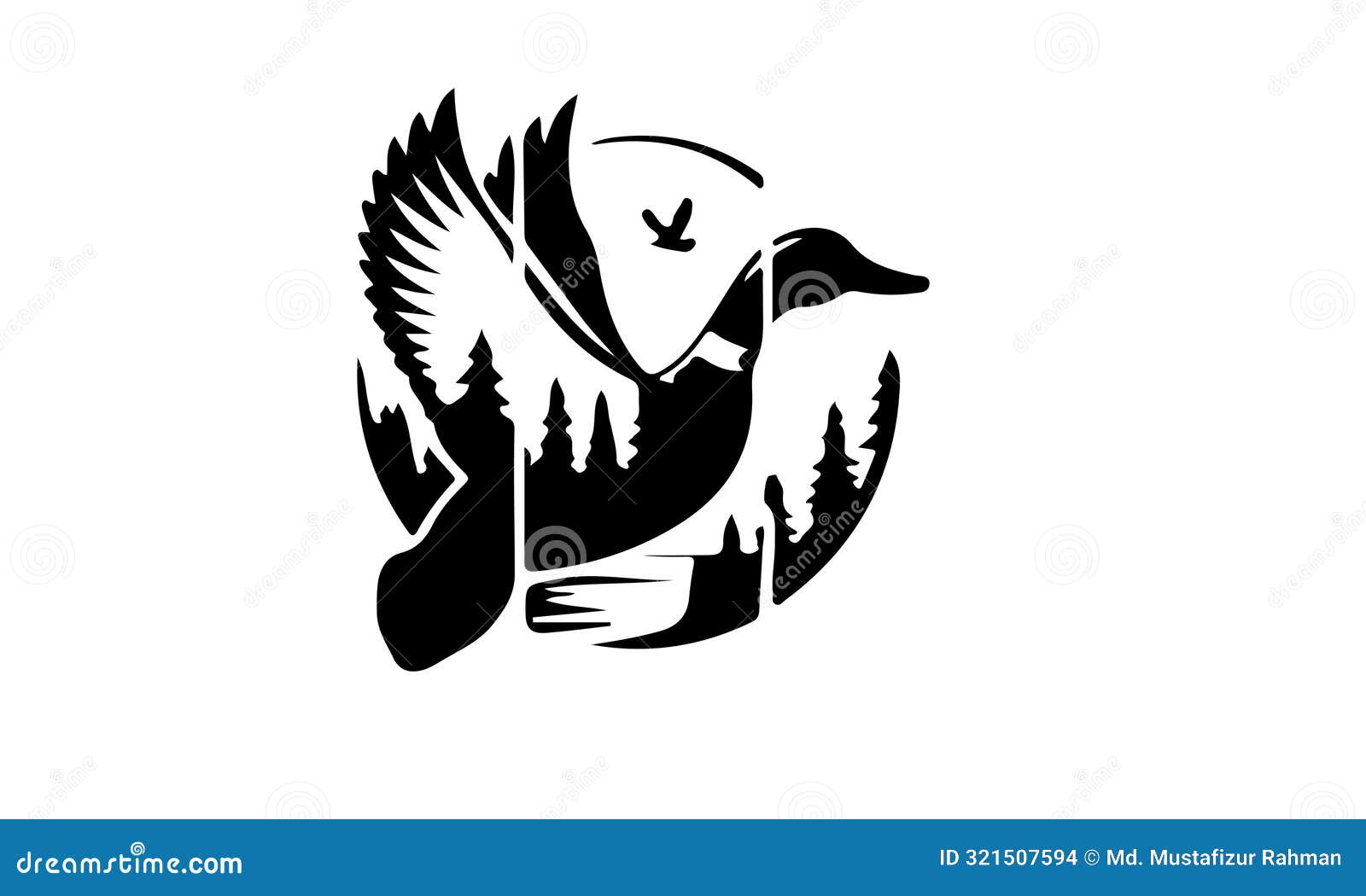 bird logo sihouette  art 