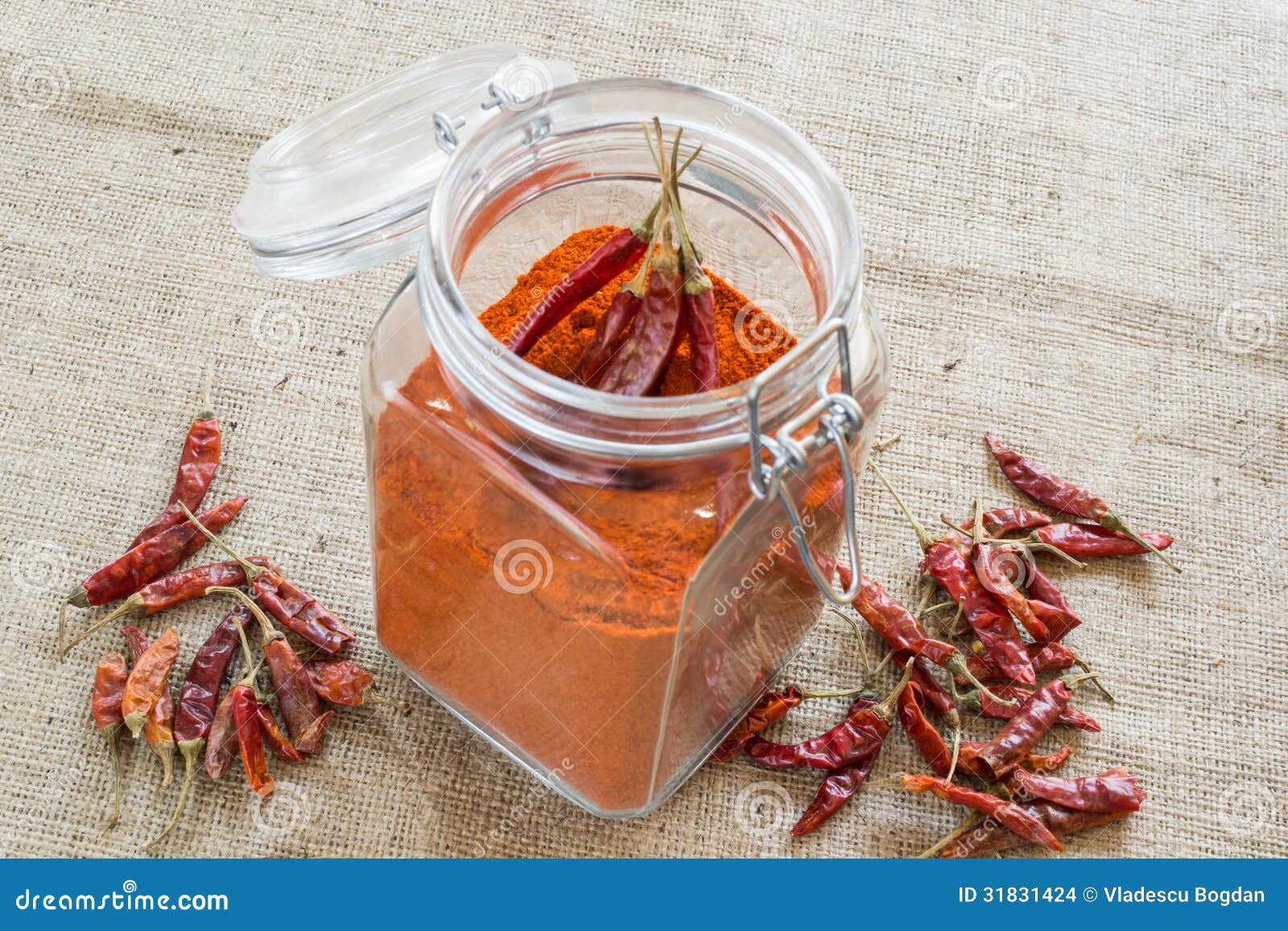 Birds eye powder chilli stock photo. Image of dried, spices 31831424