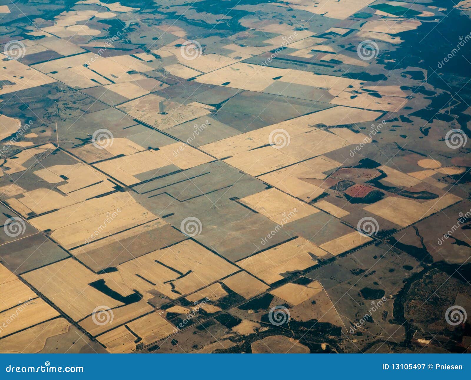 Bird S Eye View of Fertile Fields in Queenland AU Stock Image Image