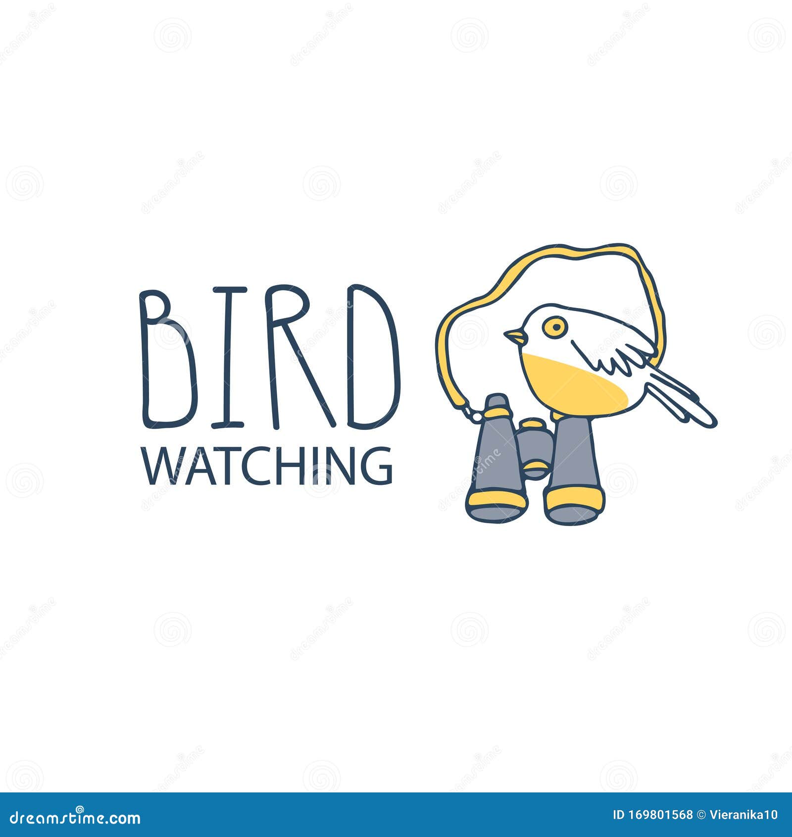 bird watching. birding and ornithology concept