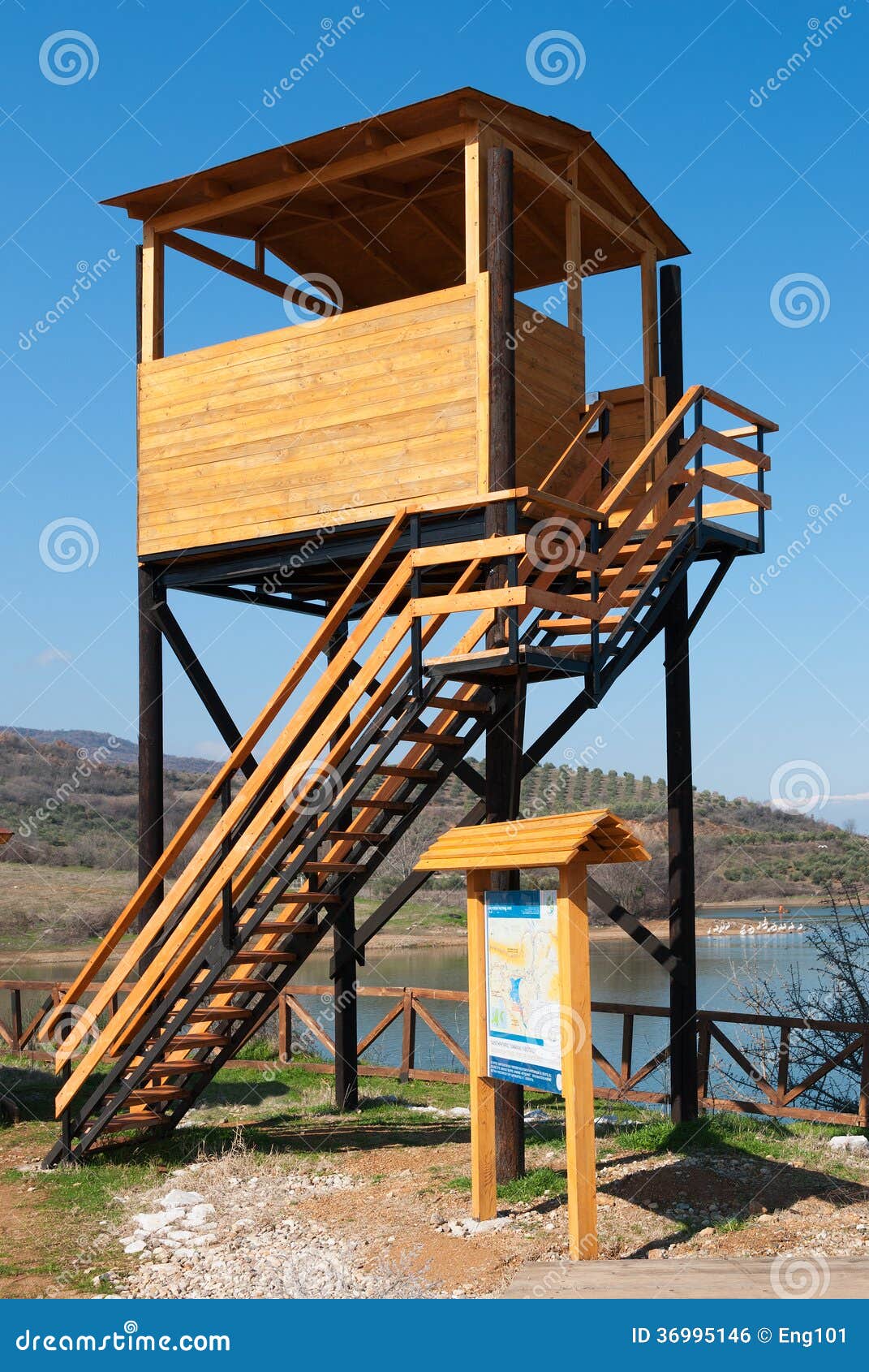 Bird Watching Tower Royalty Free Stock Image - Image: 36995146