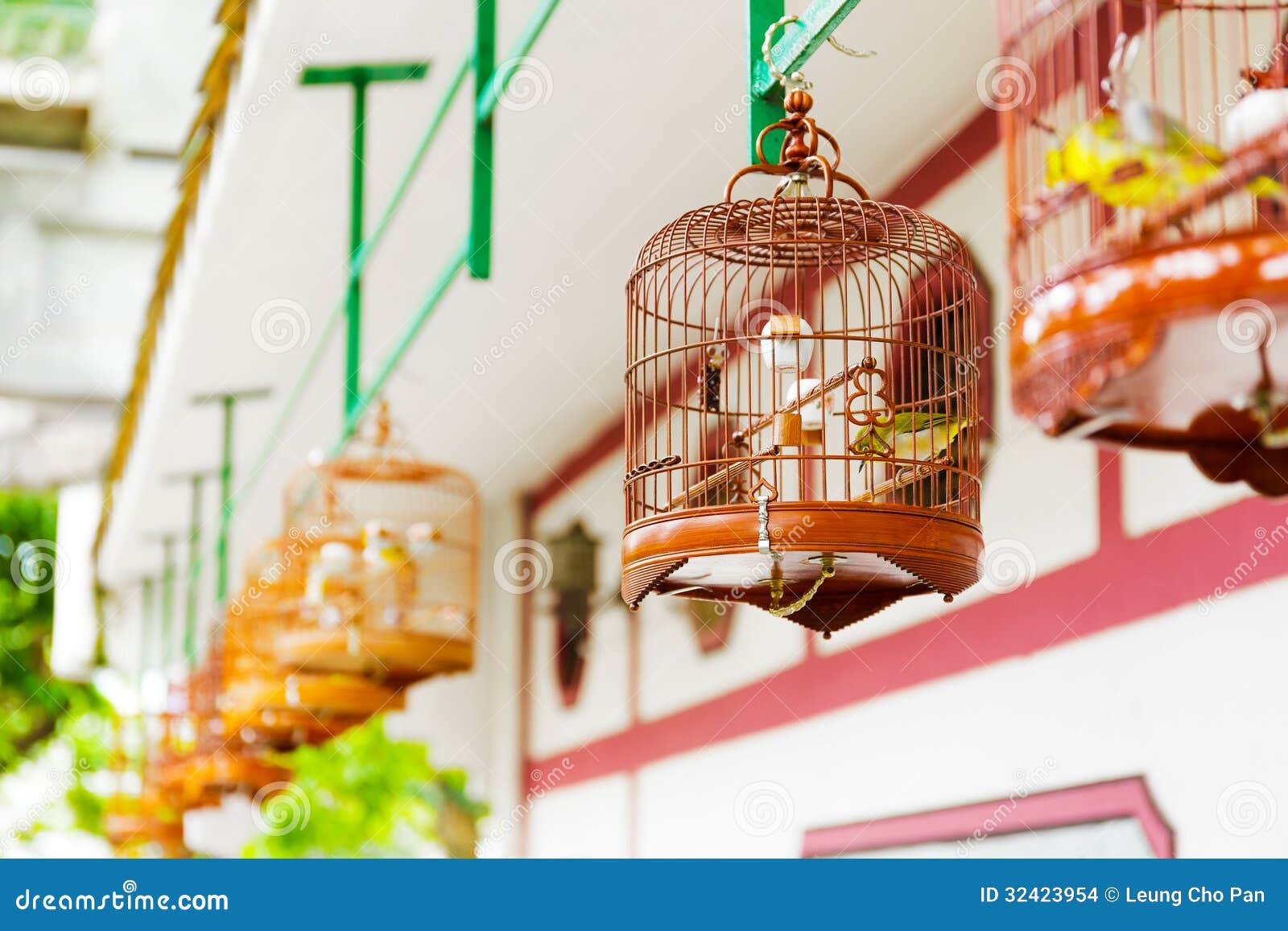 Birdcage on bird park stock photo. Image of chinese, culture 32423954
