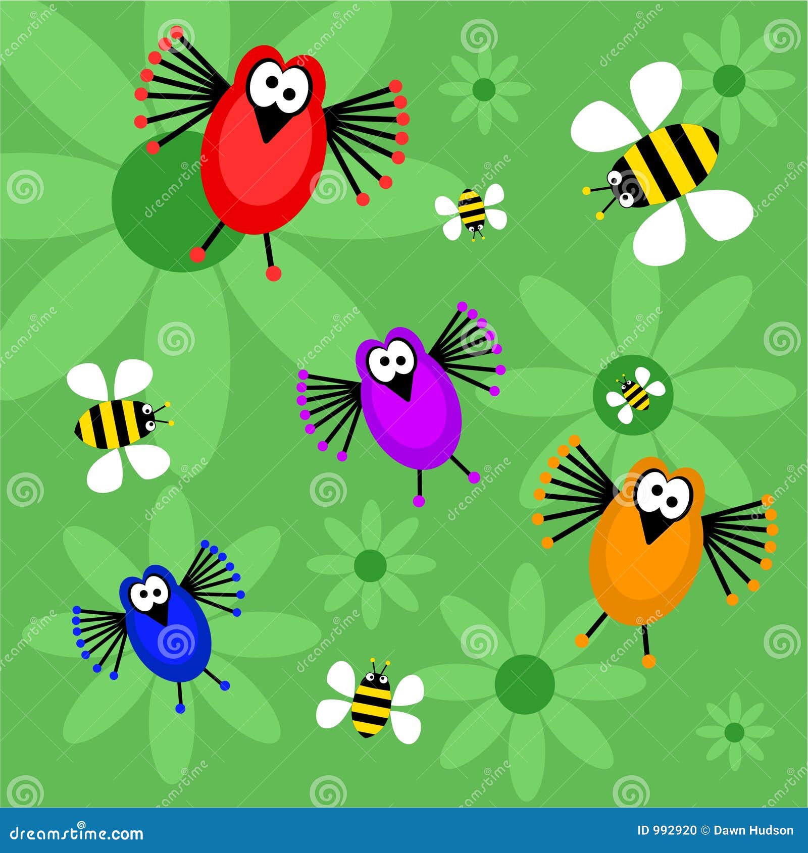 Birds Bees Stock Illustrations 205 Birds Bees Stock Illustrations Vectors Clipart Dreamstime