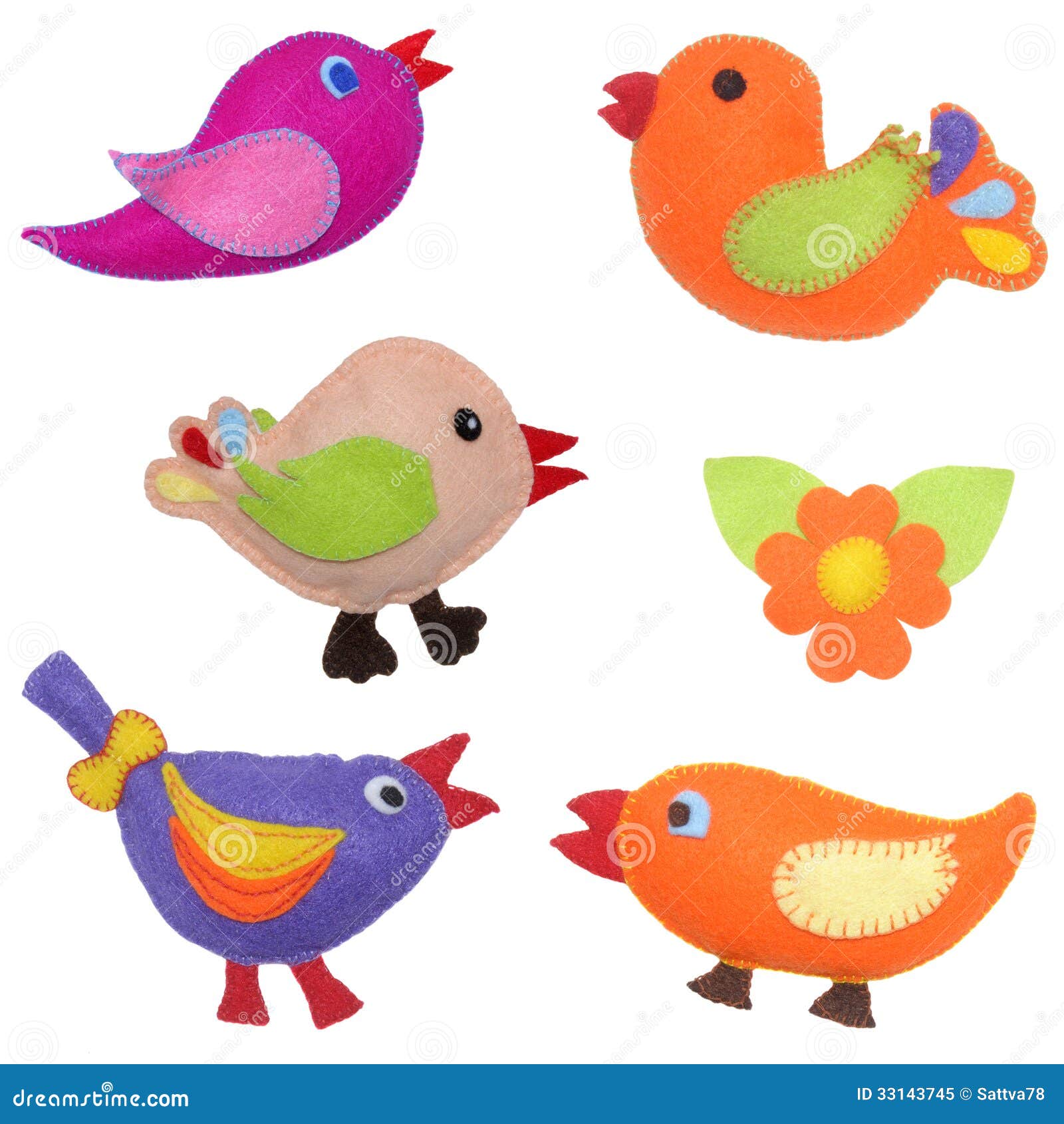 Birds and flower - 5 kids toys