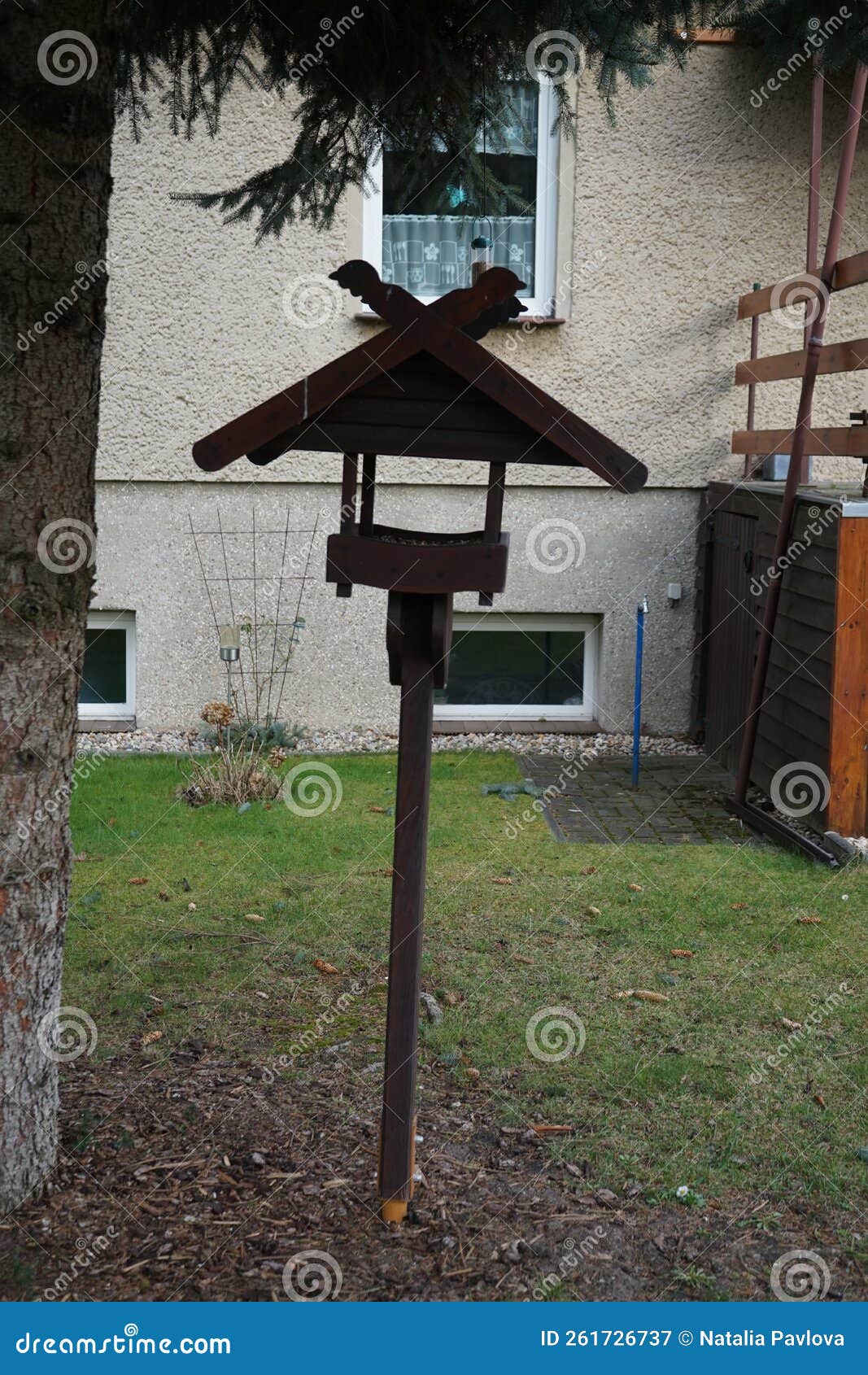 Bird Feeder in the Spring. Berlin, Germany Stock Image Image of