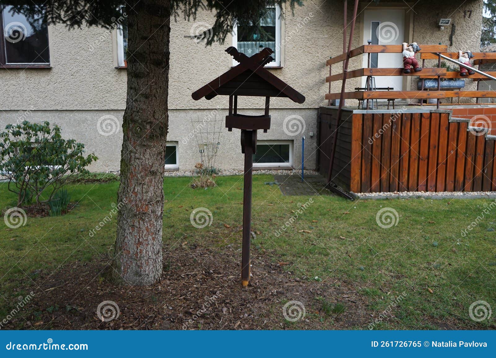 Bird Feeder in the Spring. Berlin, Germany Stock Image Image of