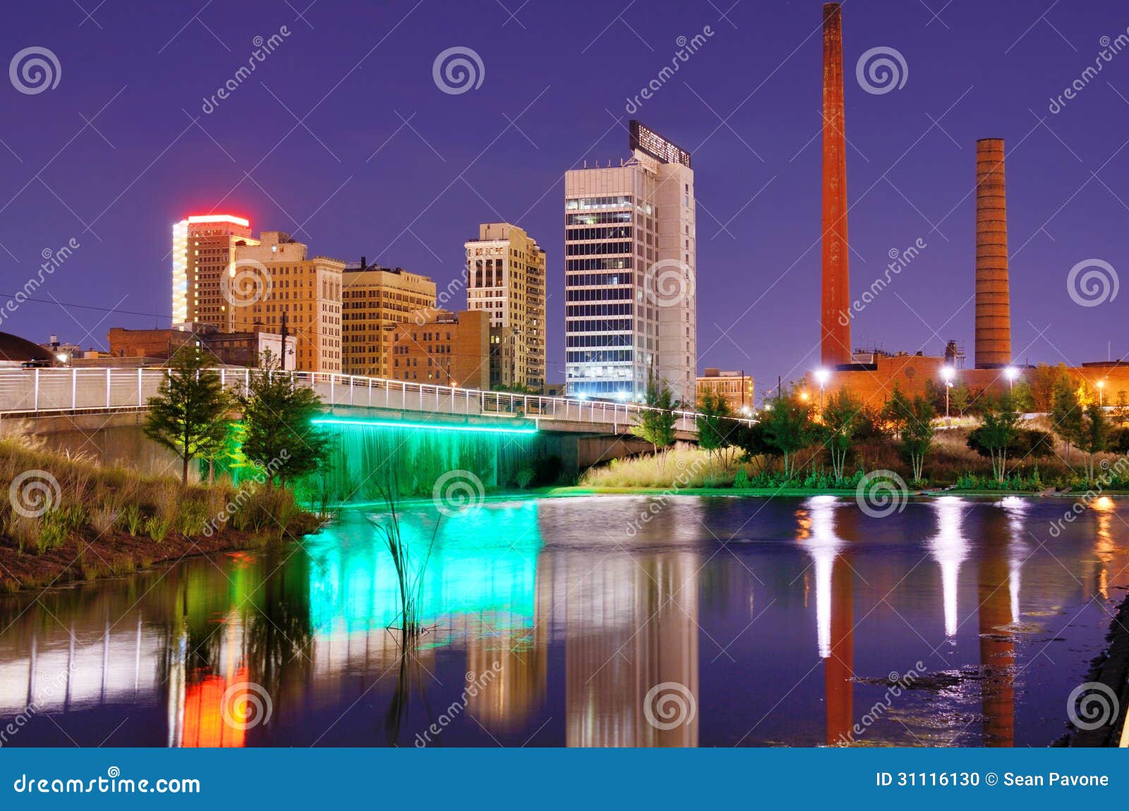 Birmingham Alabama Skyline Royalty Free Stock Photography
