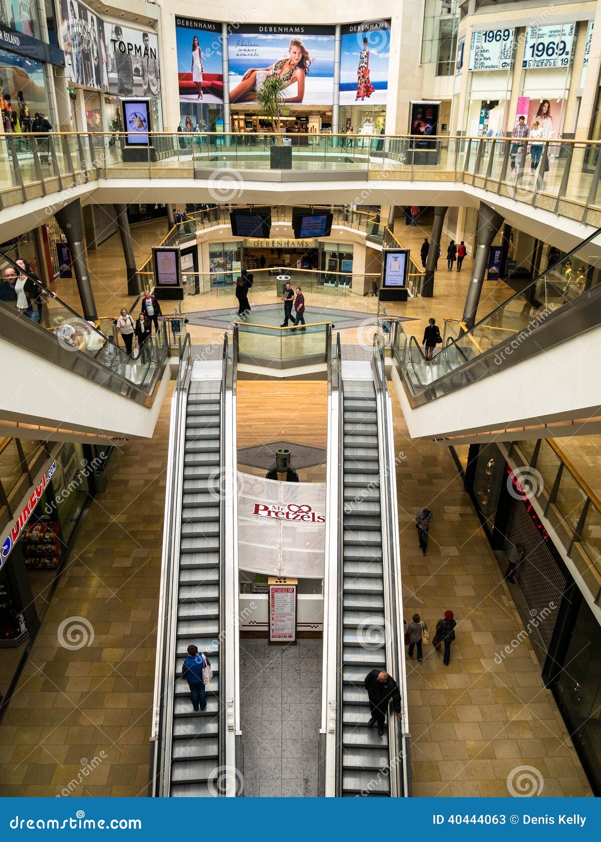 Modern Retail Shopping Mall Editorial Stock Photo - Image of debenhams ...