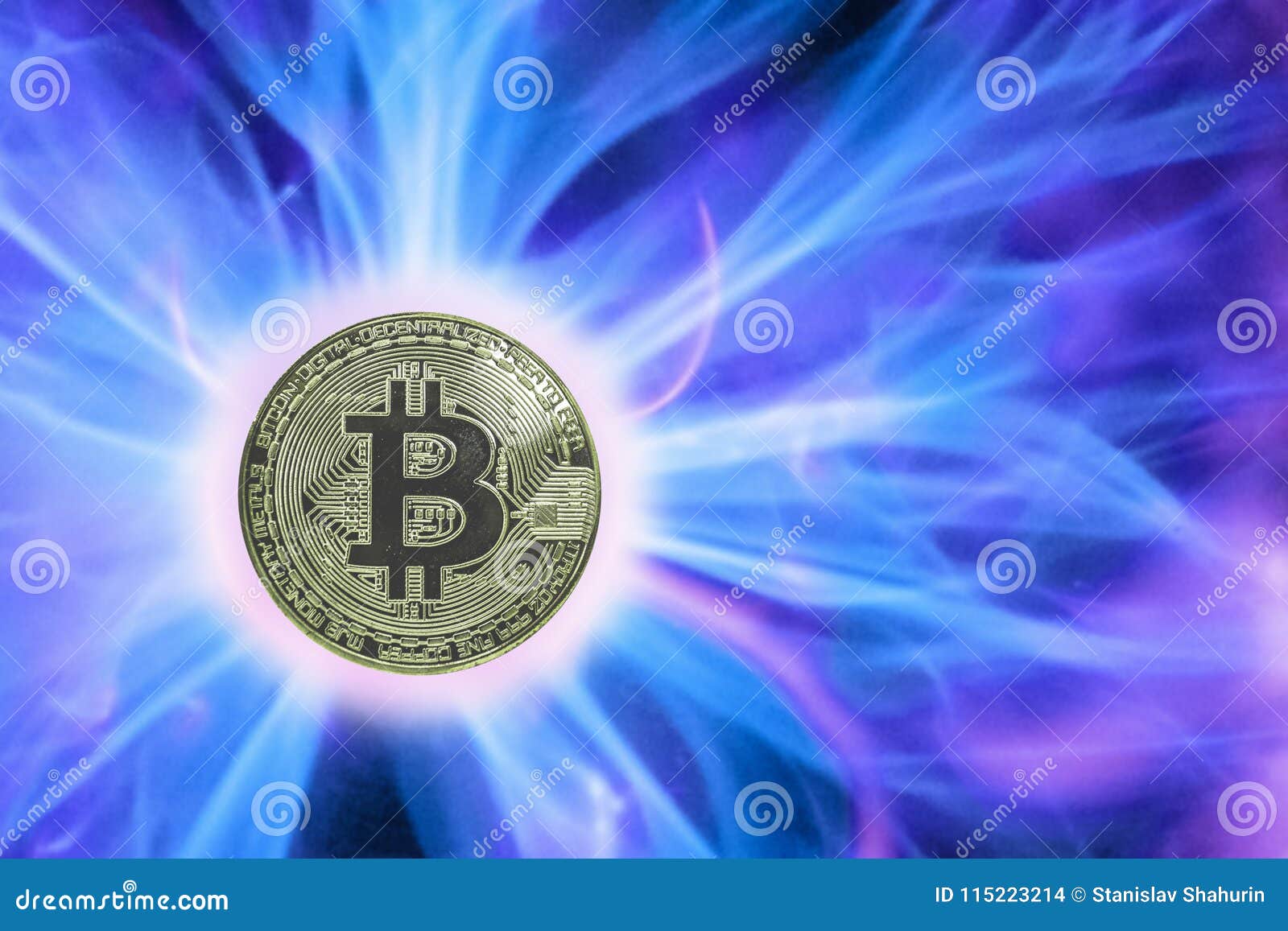 Birth or Fork of Bitcoin Cryptocurrency. Coin LTC Stock Photo - Image of  money, coin: 115223214