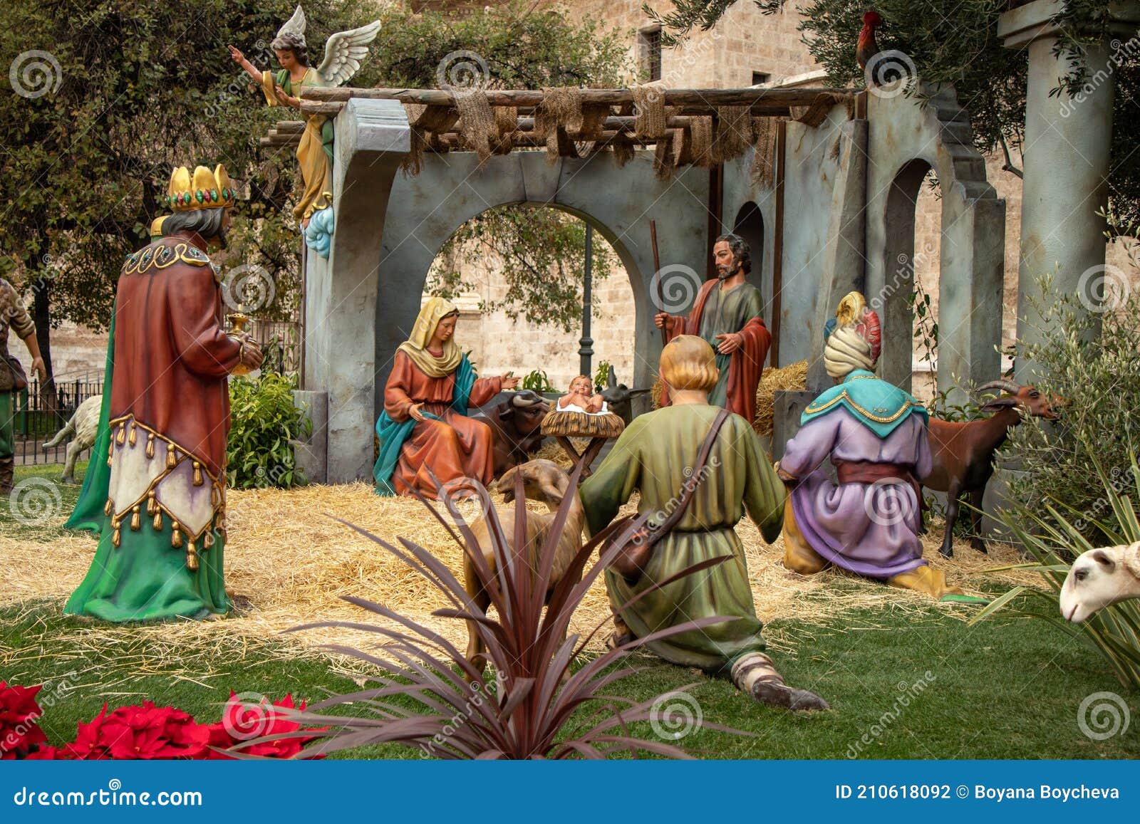 The Birth of Jesus Christ, a Religious Scene from Christianity ...