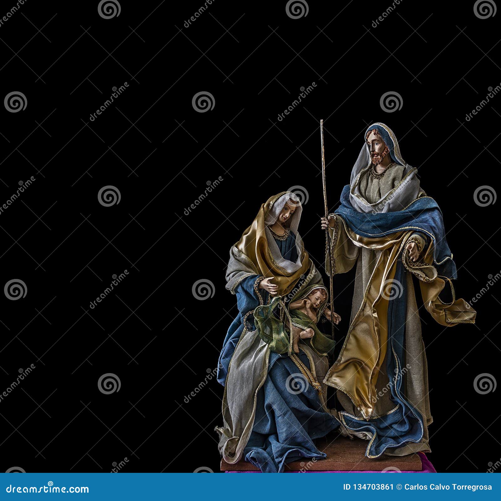Birth of Jesus with the Virgin Mary and Saint Joseph Stock Image