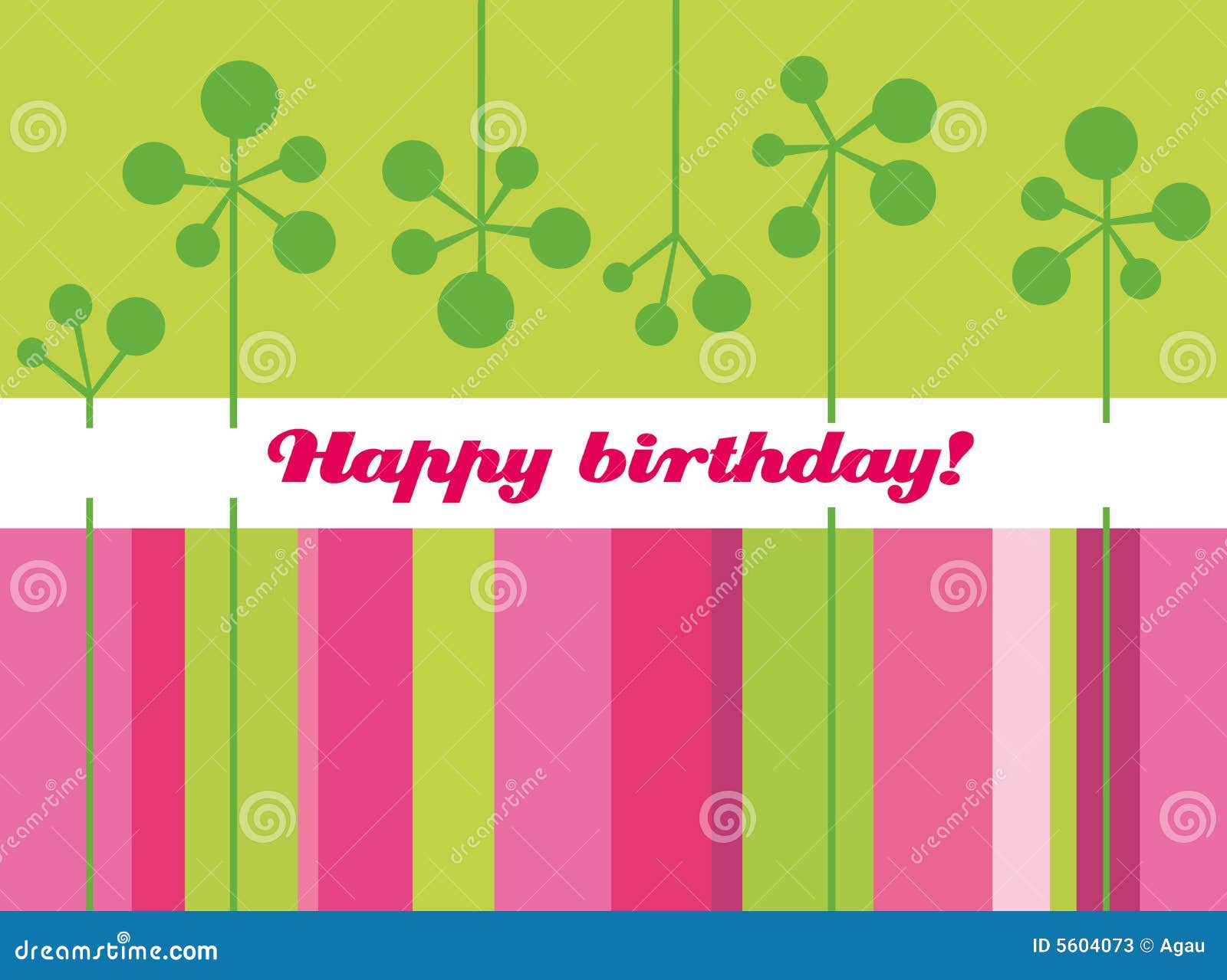 Birthday stock vector. Illustration of stripes, words - 5604073