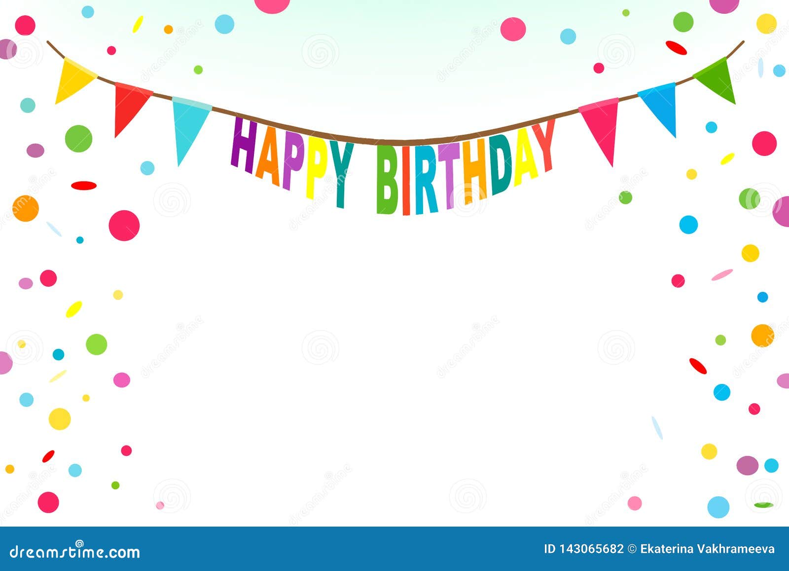 Happy Birthday Banner, Background. Vector Illustration Stock ...