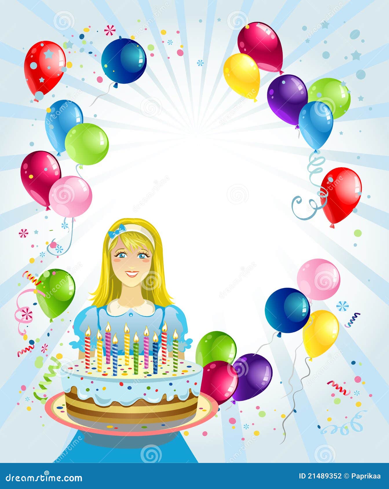 Birthday Background Stock Vector Illustration Of Beauty 21489352