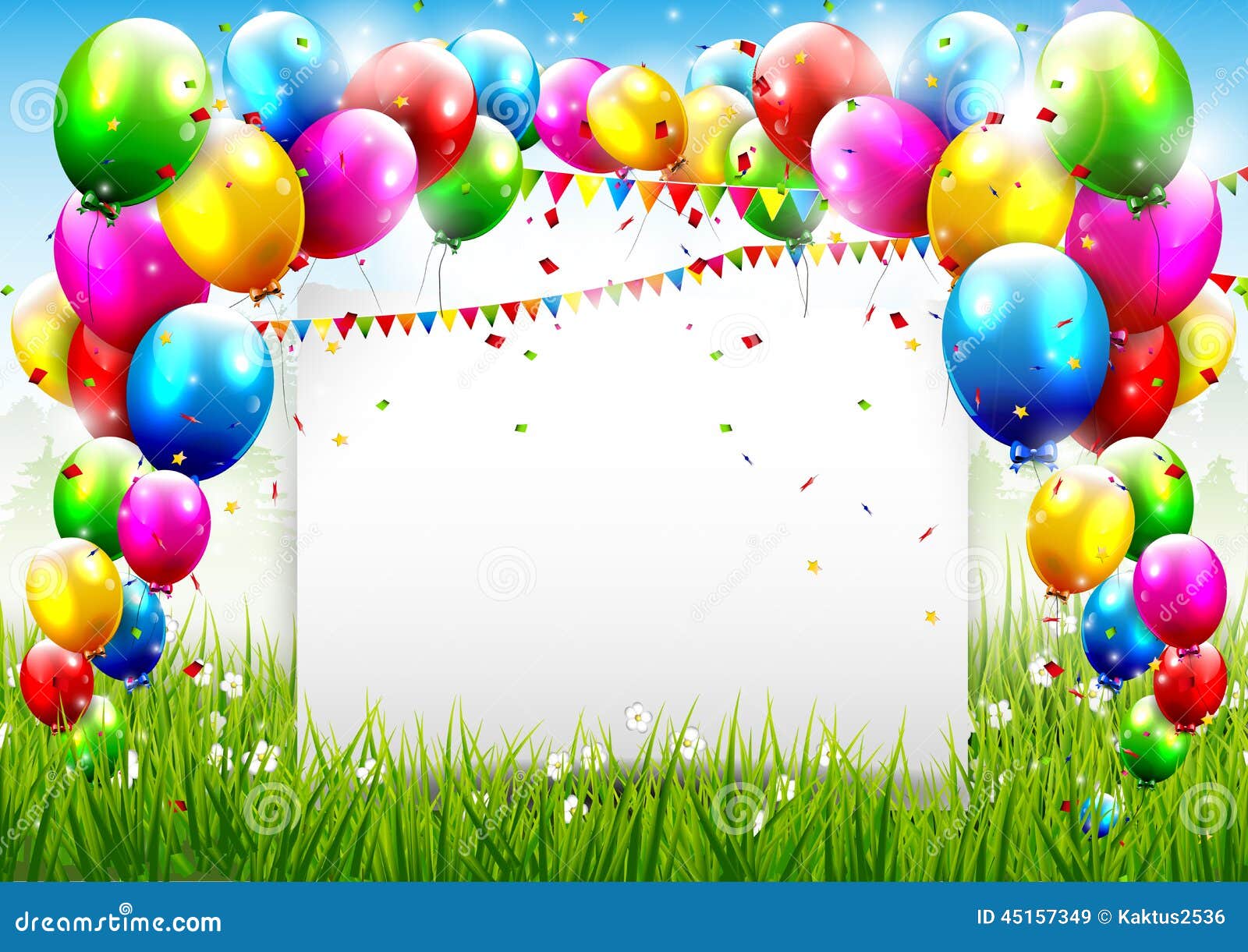 Birthday Background Stock Vector Illustration Of Card 45157349