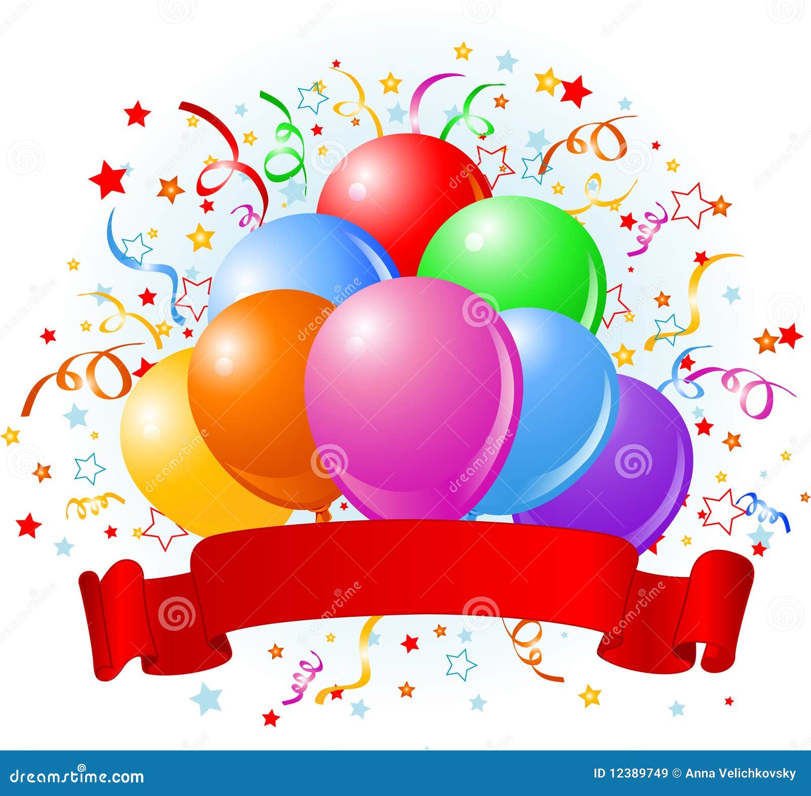  Birthday  balloons  design  stock vector Illustration of 