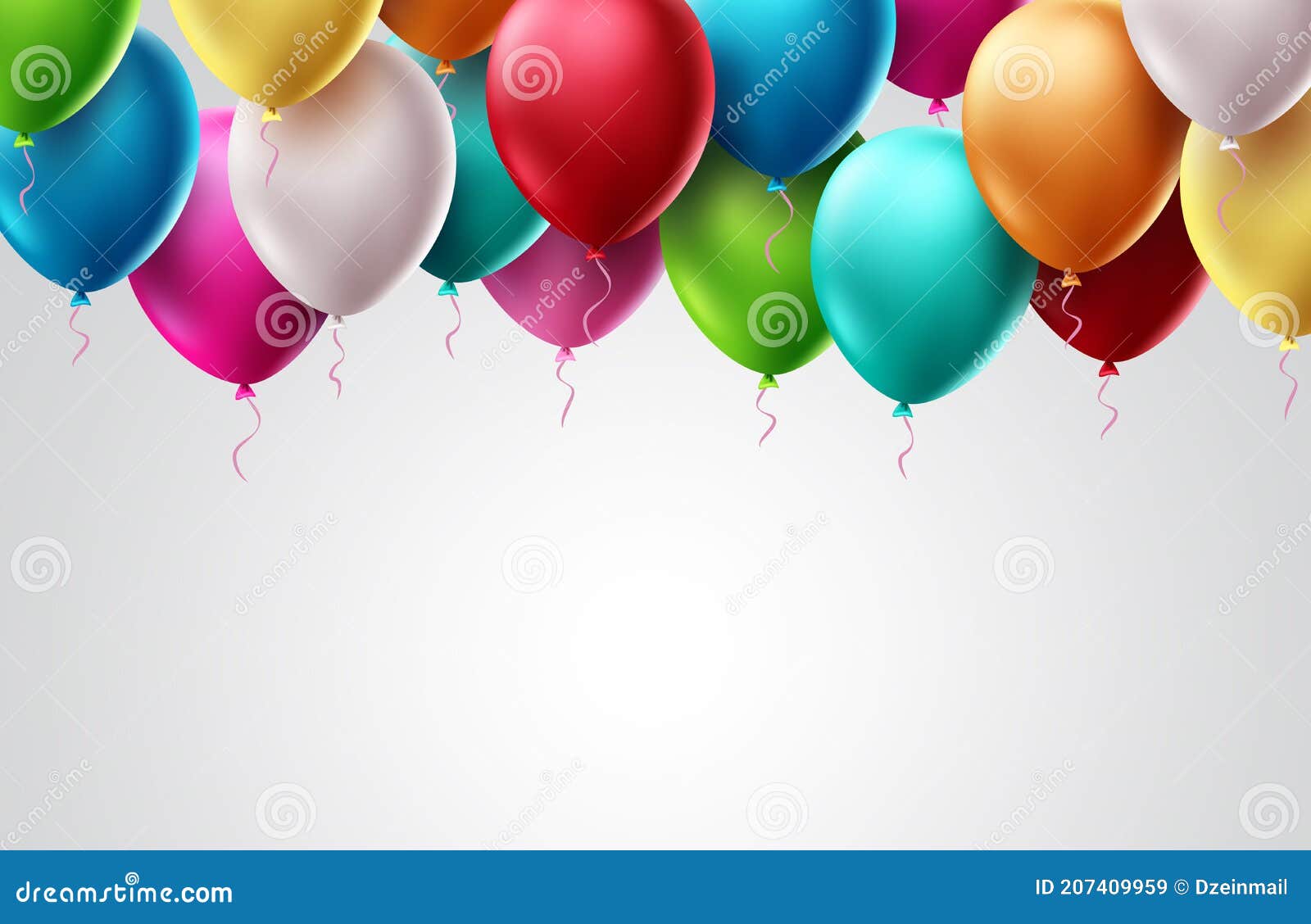 birthday balloons  template . colorful flying balloon s