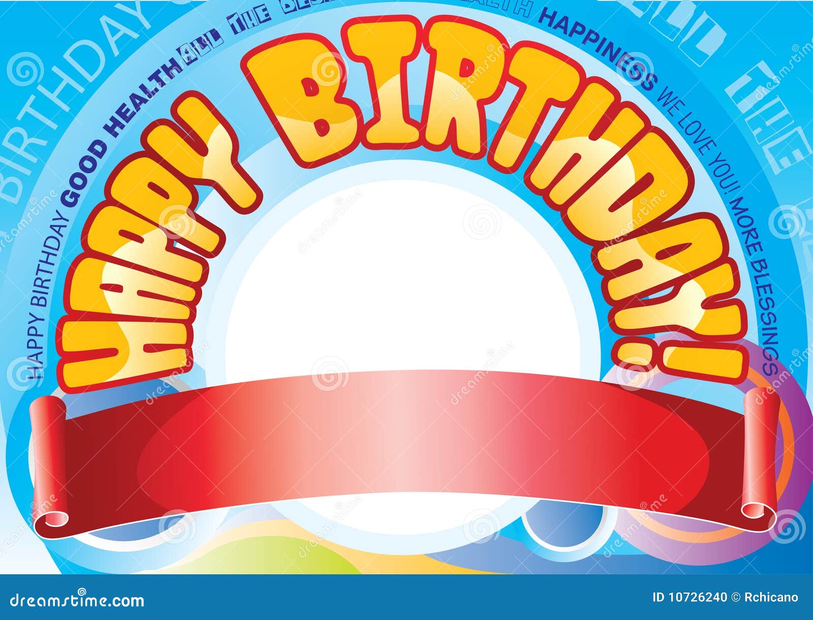Birthday banner stock vector. Illustration of greetings - 10726240