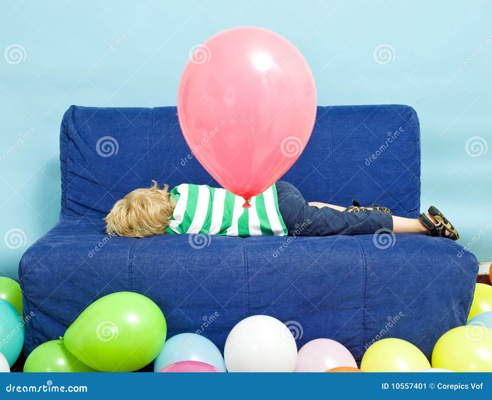 Birthday blues stock image. Image of person, single, blond 10557401