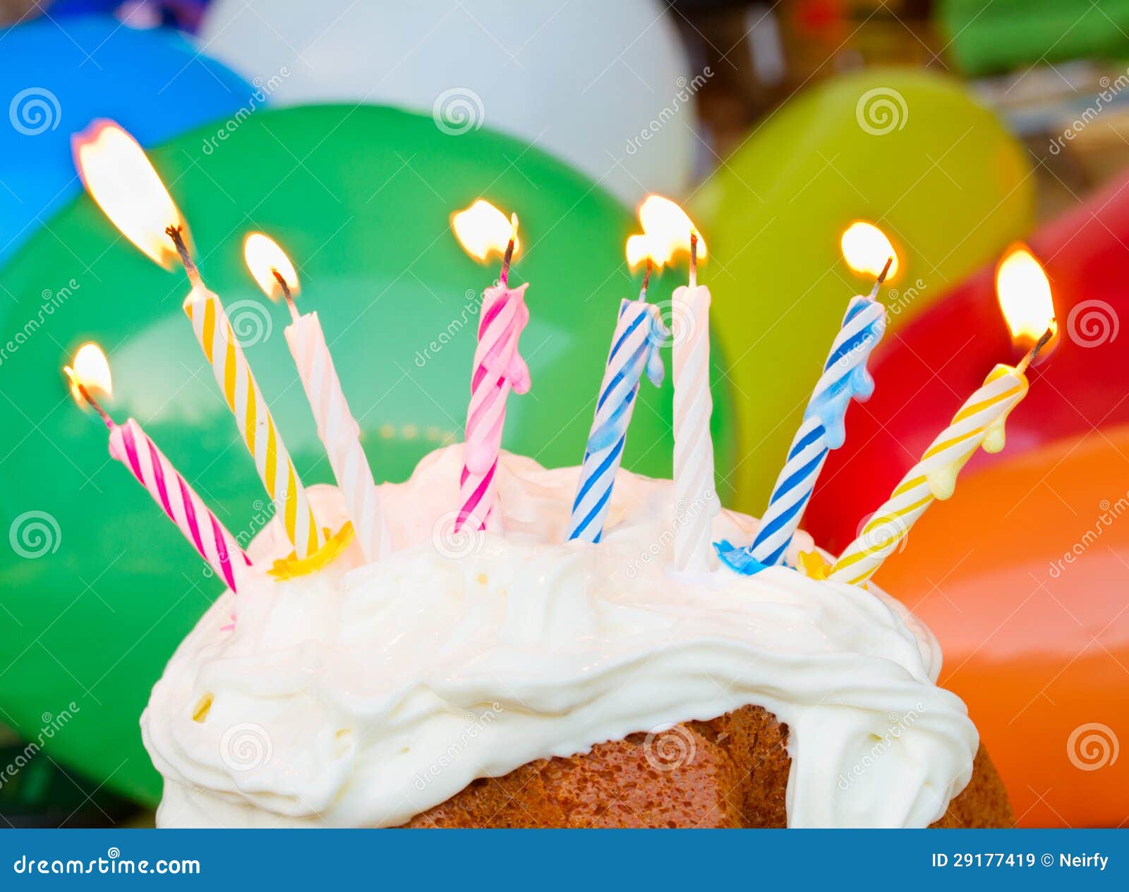 Birthday burning candles stock image. Image of burning 29177419