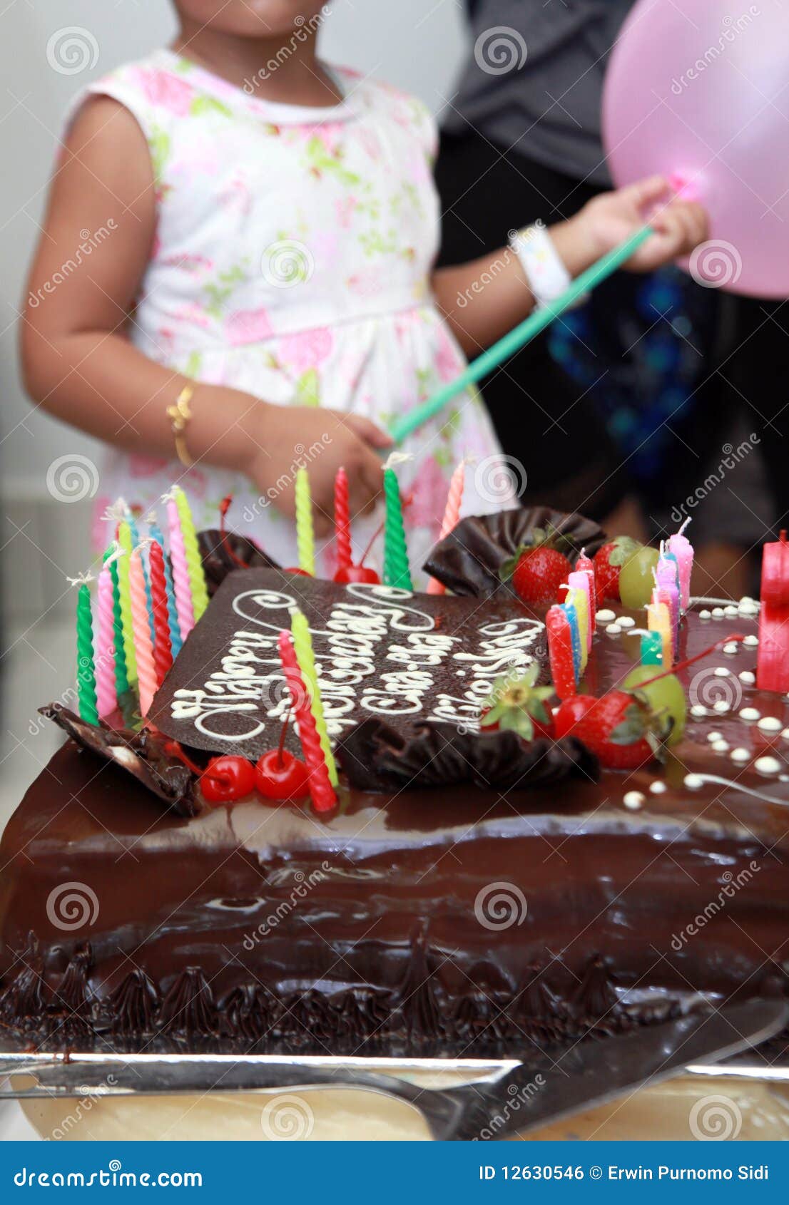 Birthday cake stock photo. Image of celebration, kitchen - 12630546