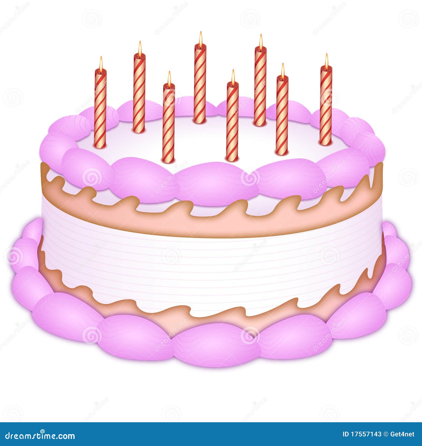 Birthday cake stock vector. Illustration of graphic, element - 17557143