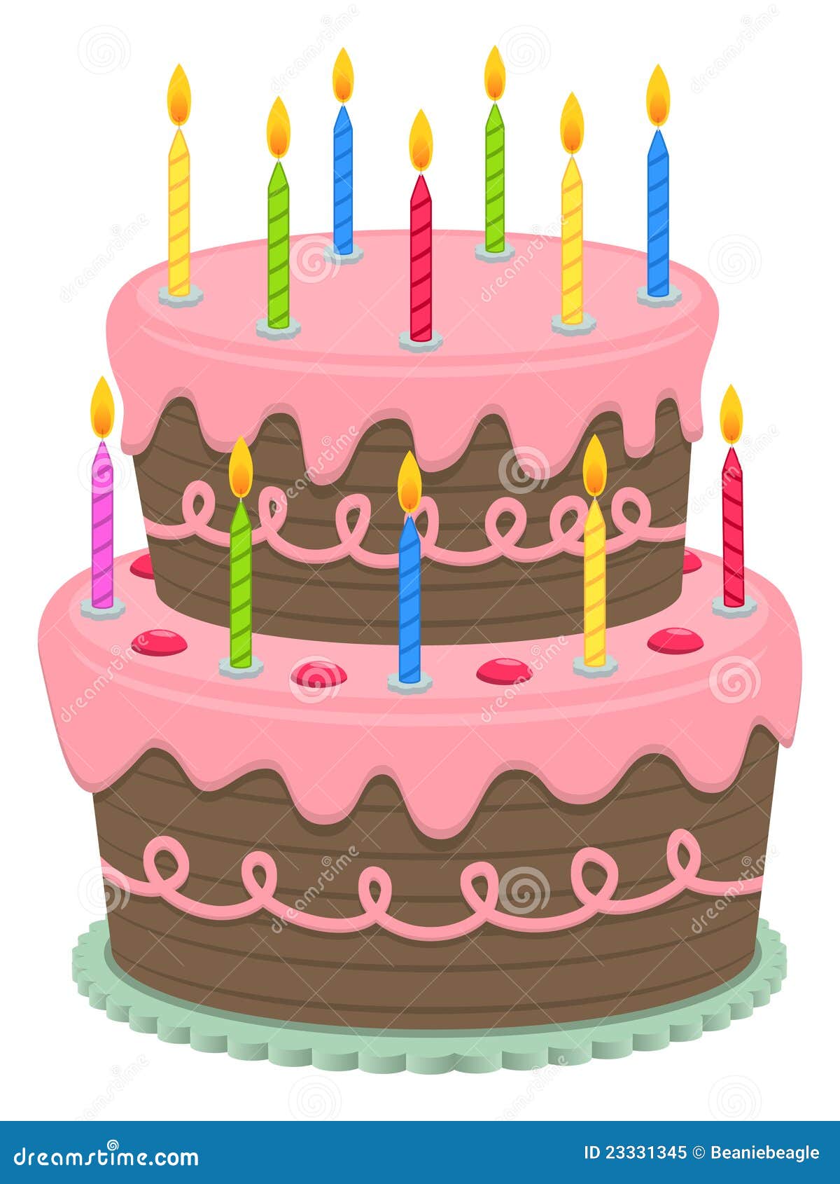 Birthday Cake stock vector. Illustration of celebration - 23331345