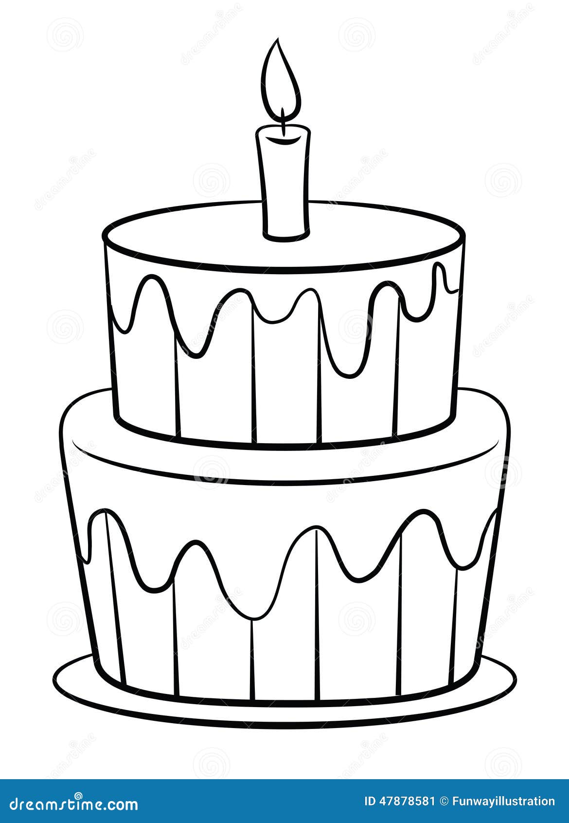 cake coloring pages with congratulations - photo #24
