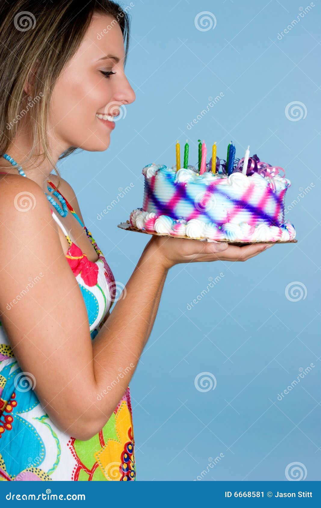 Birthday Cake Girl stock image. Image of smile, food, people 6668581