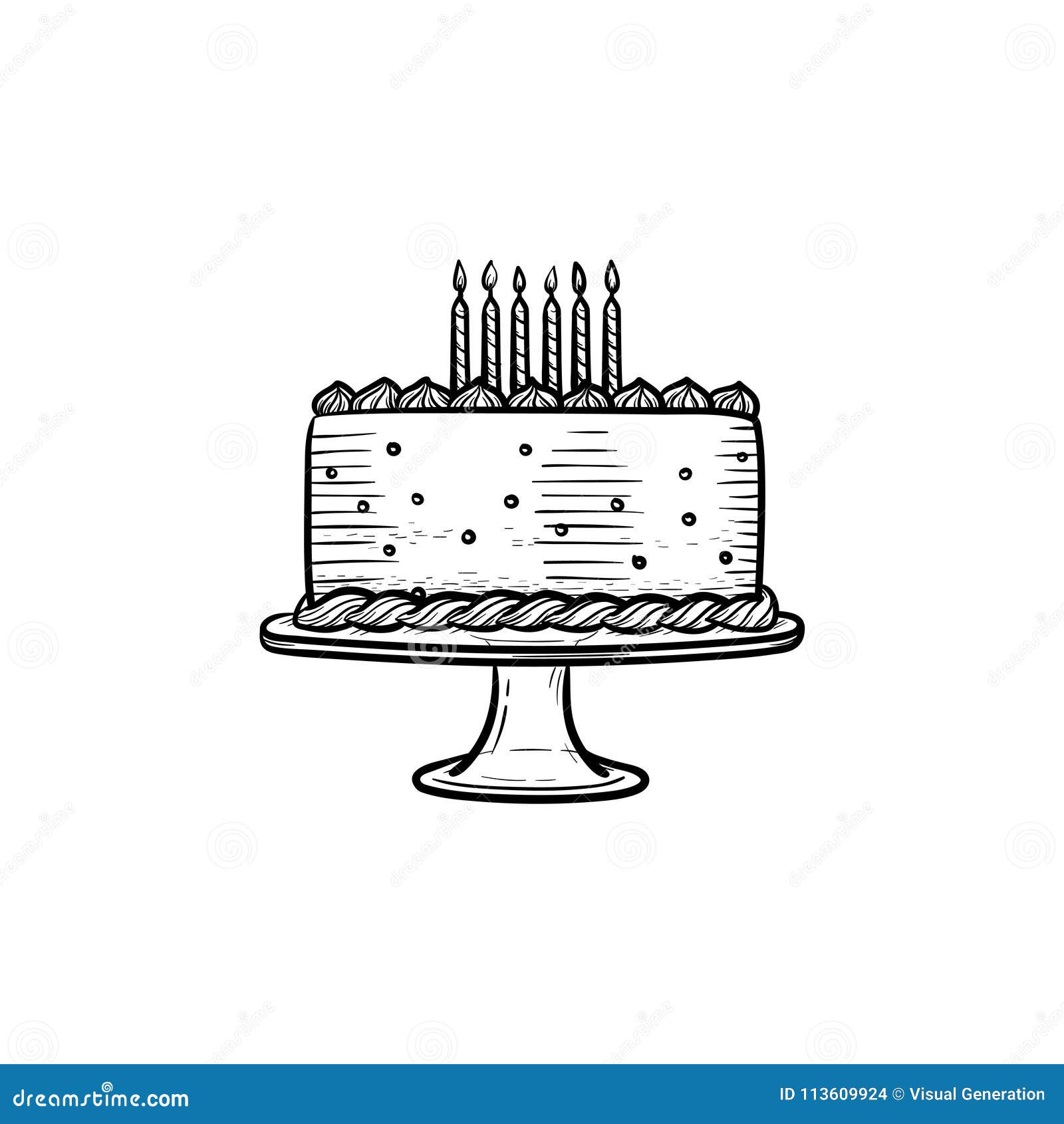 87456 Birthday Cake Draw Images Stock Photos  Vectors  Shutterstock