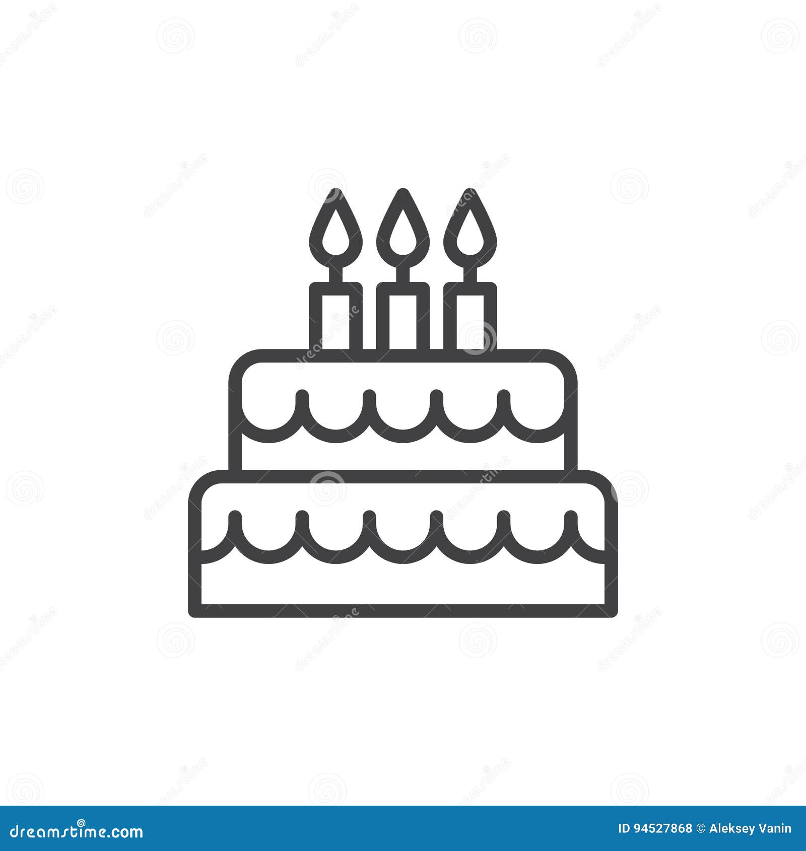 Cake Outline Clip Art at Clker.com - vector clip art online, royalty free &  public domain