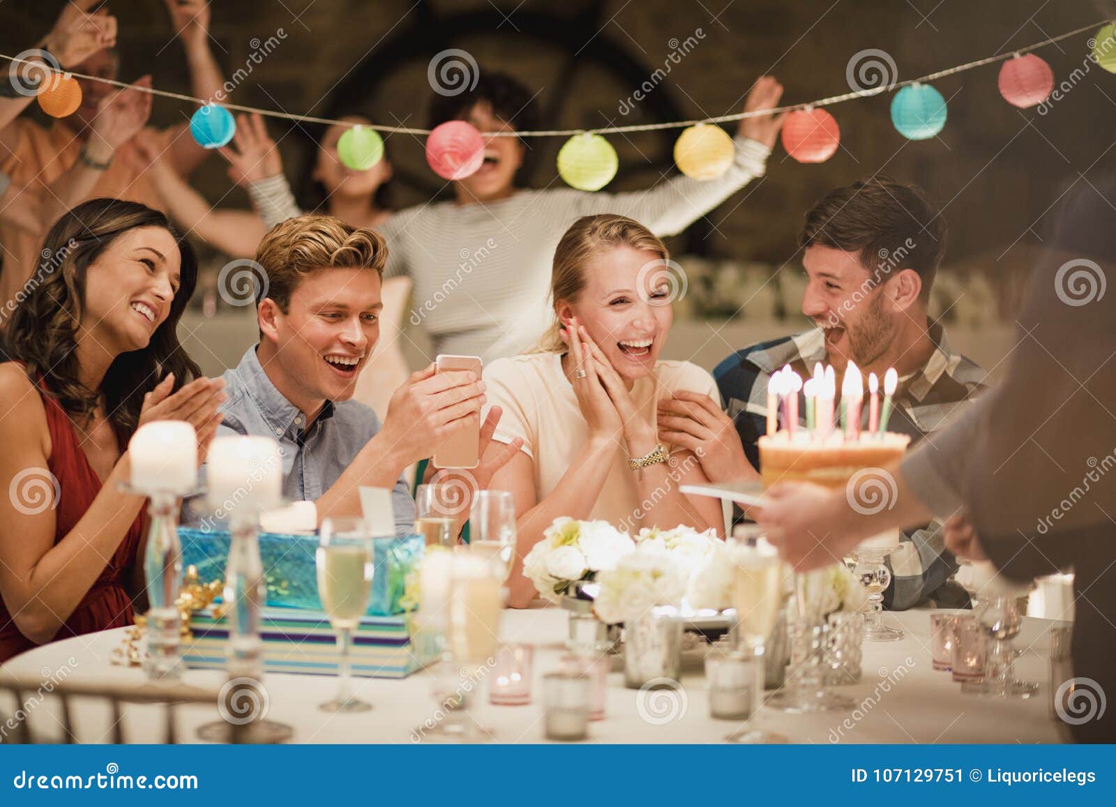 birthday cake at a party