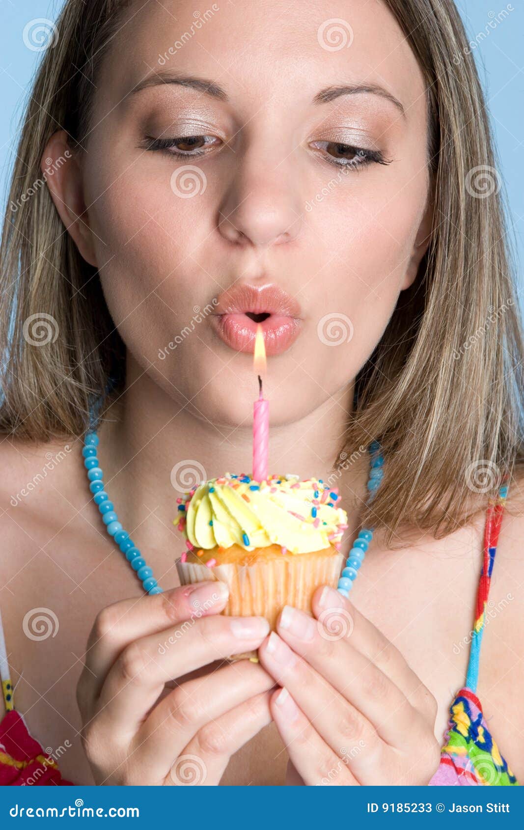 Birthday Candle Girl stock image. Image of candles, party 9185233