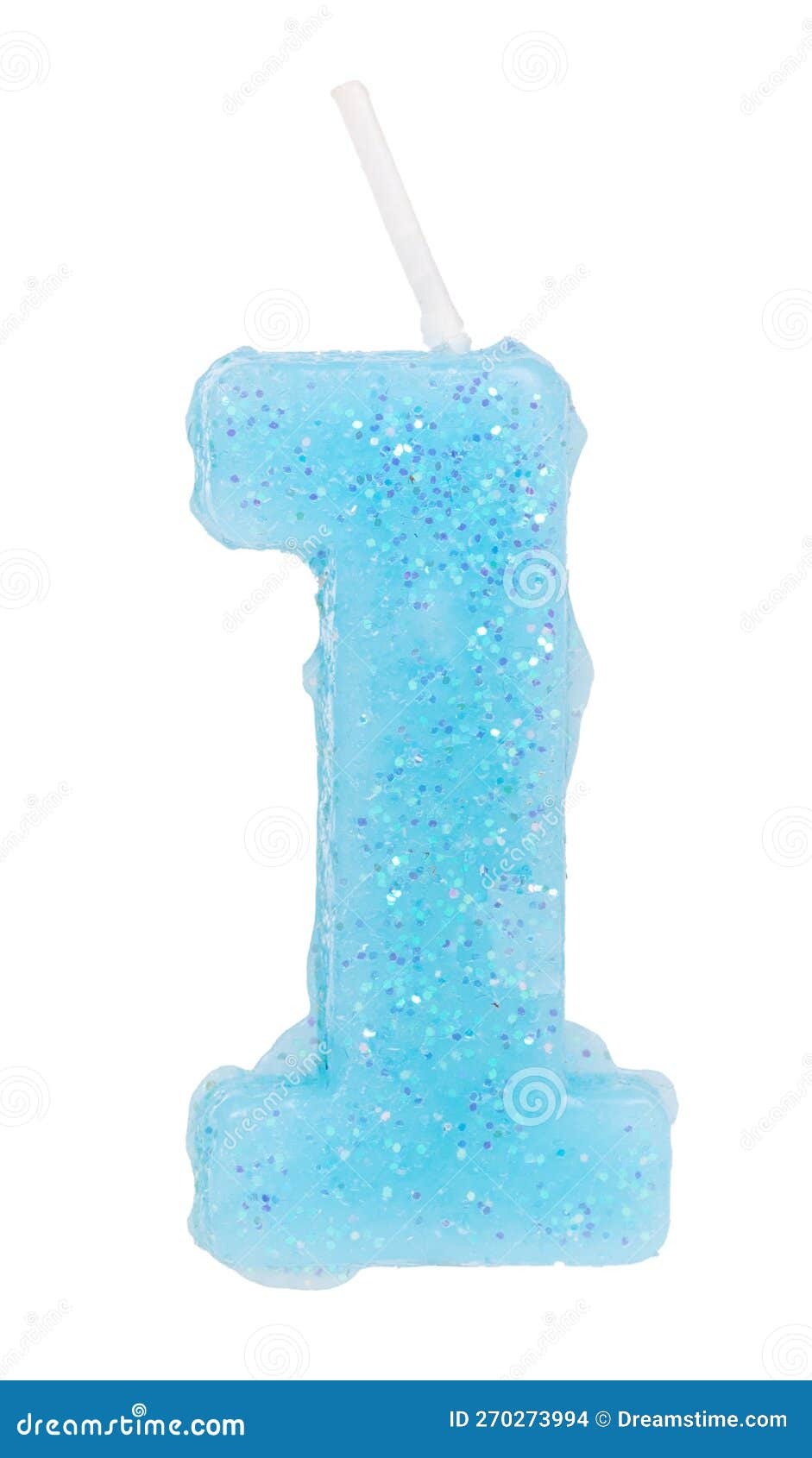 Birthday Candle Isolated on White Stock Photo Image of sprinkles