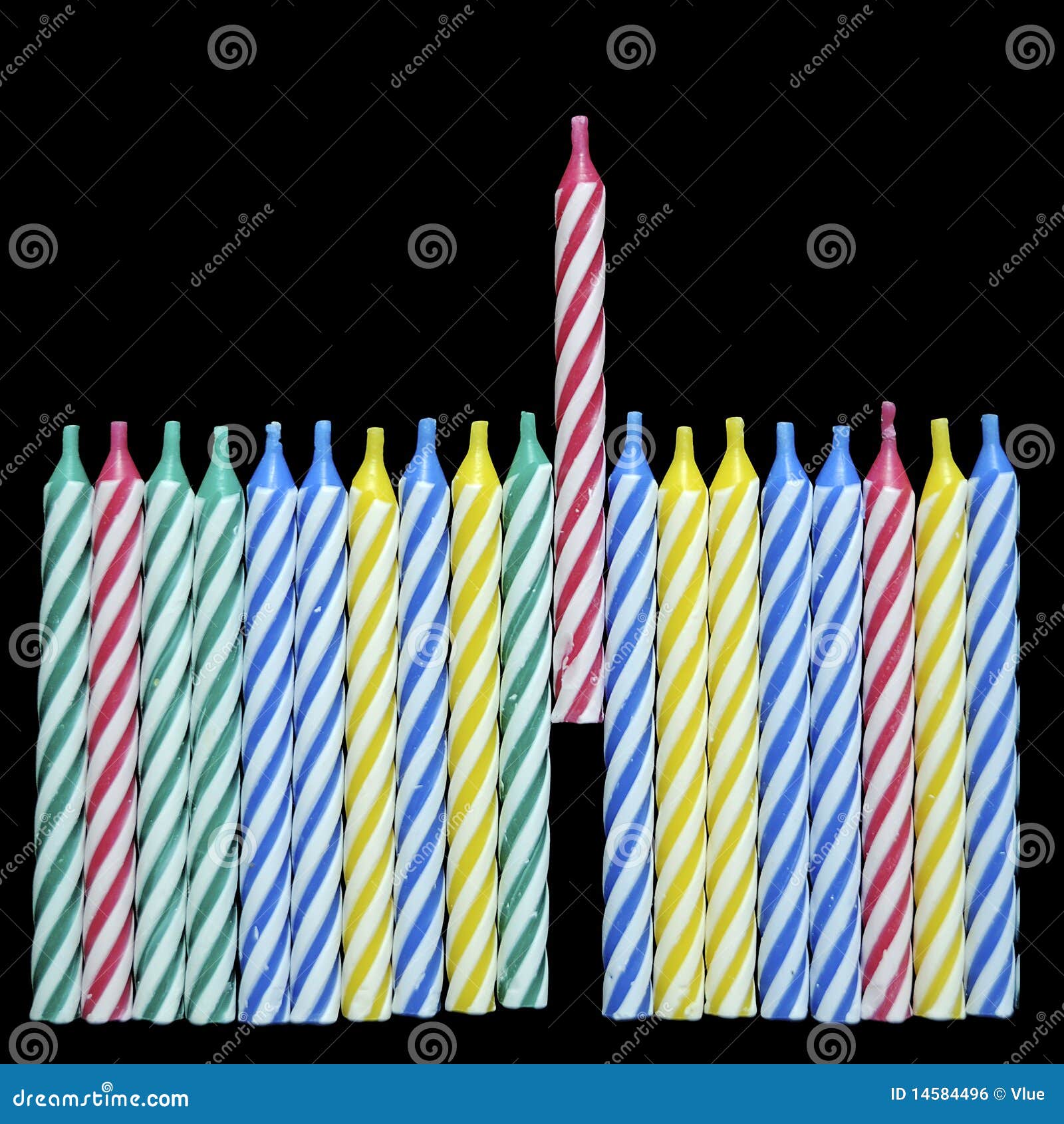 Birthday Candles stock photo. Image of colored, burn 14584496