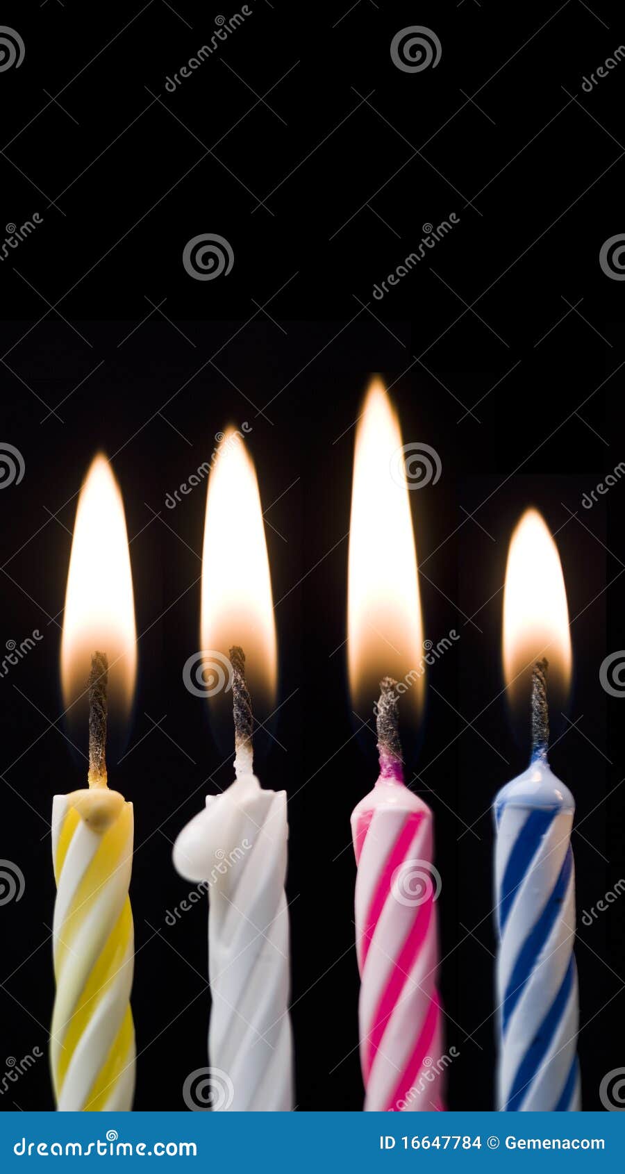 Birthday Candles stock photo. Image of luminosity, medium 16647784