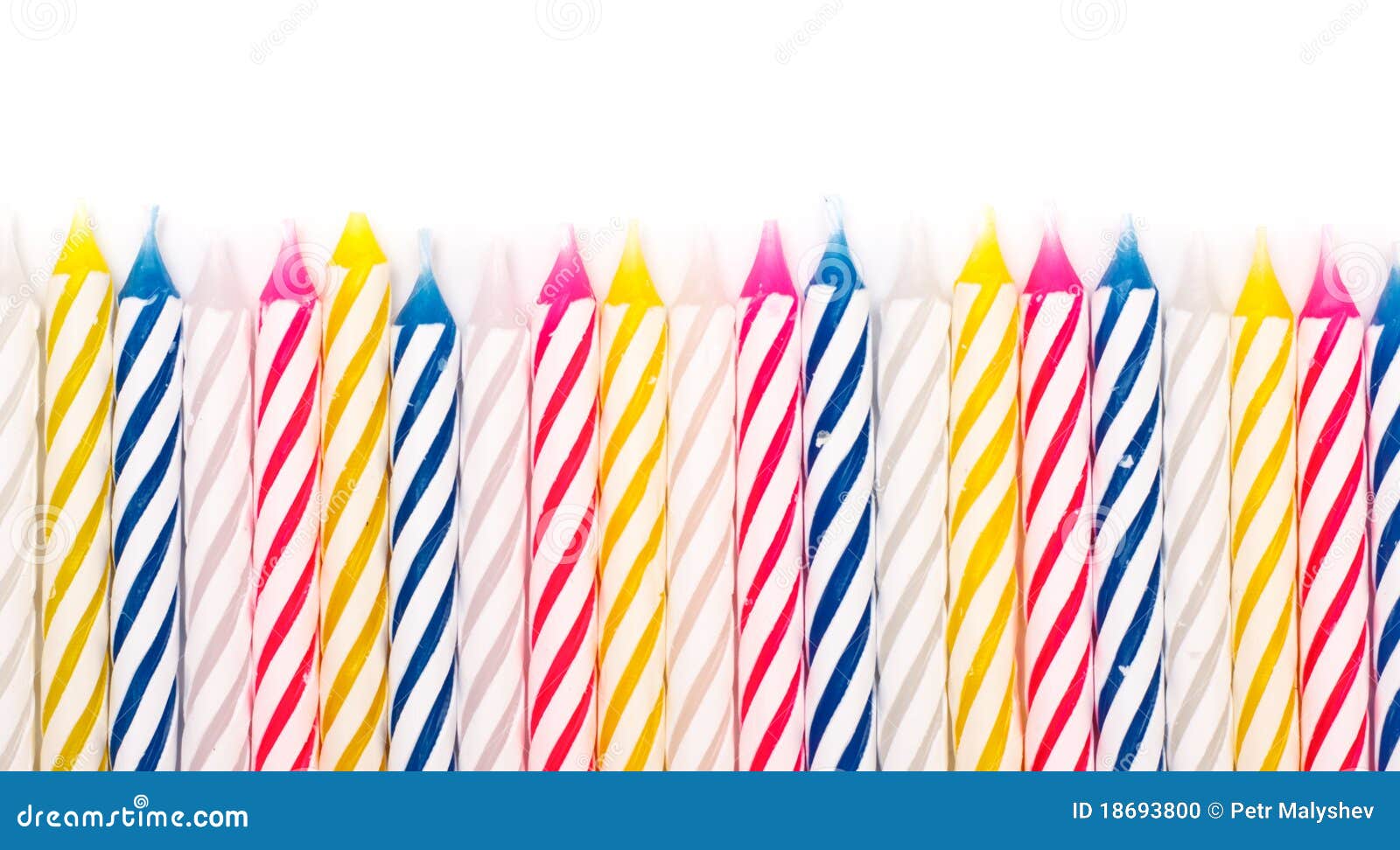 Birthday Candles stock photo. Image of white, party, closeup 18693800