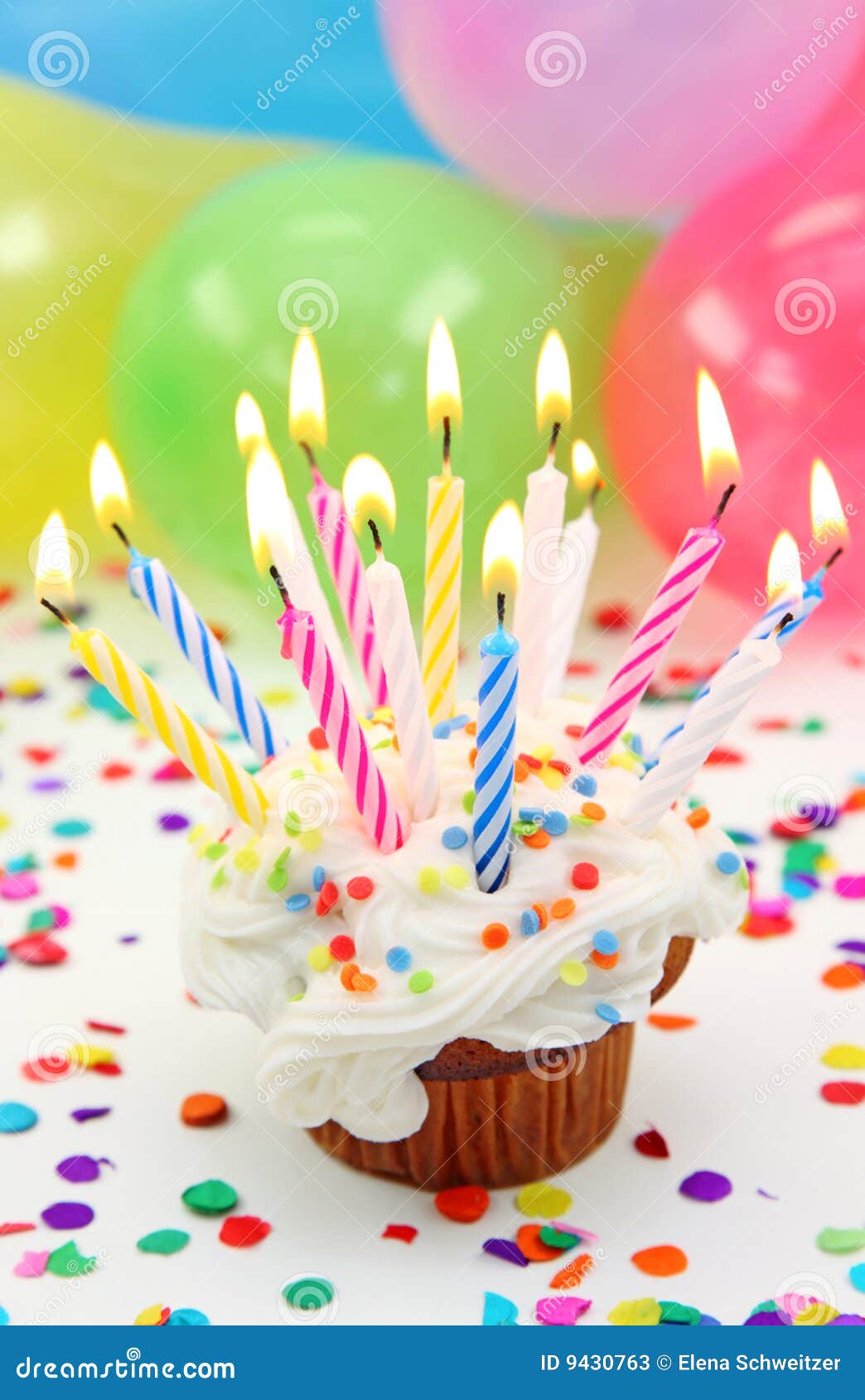 Birthday candles stock image. Image of icing, decoration - 9430763