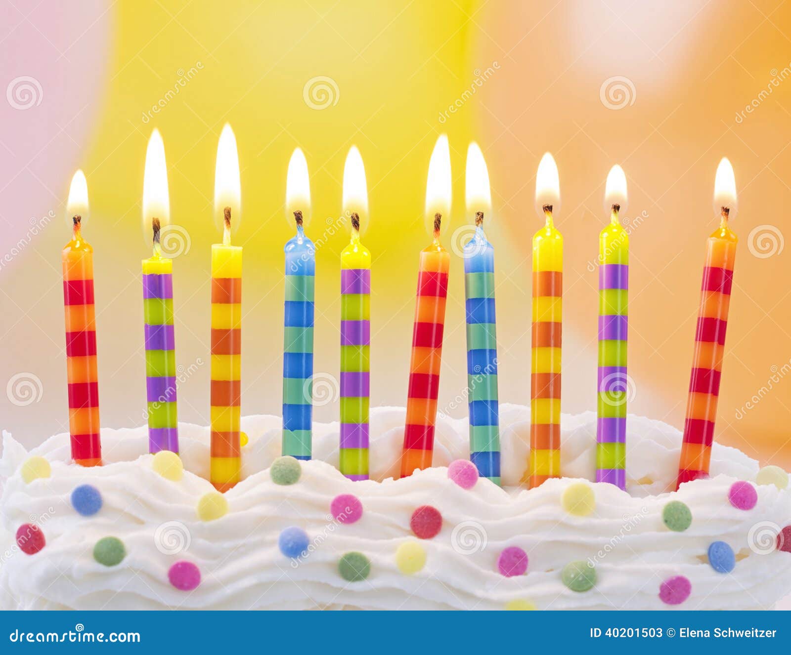 Birthday candles stock image. Image of candle, fire, cake 40201503