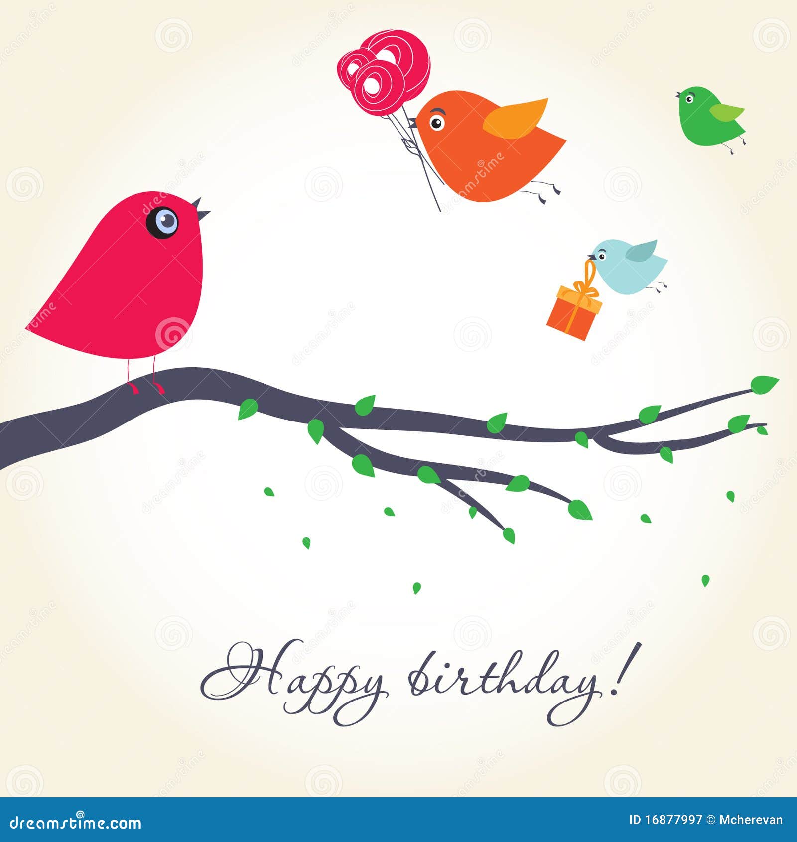 Birthday card stock vector. Illustration of invitation - 16877997