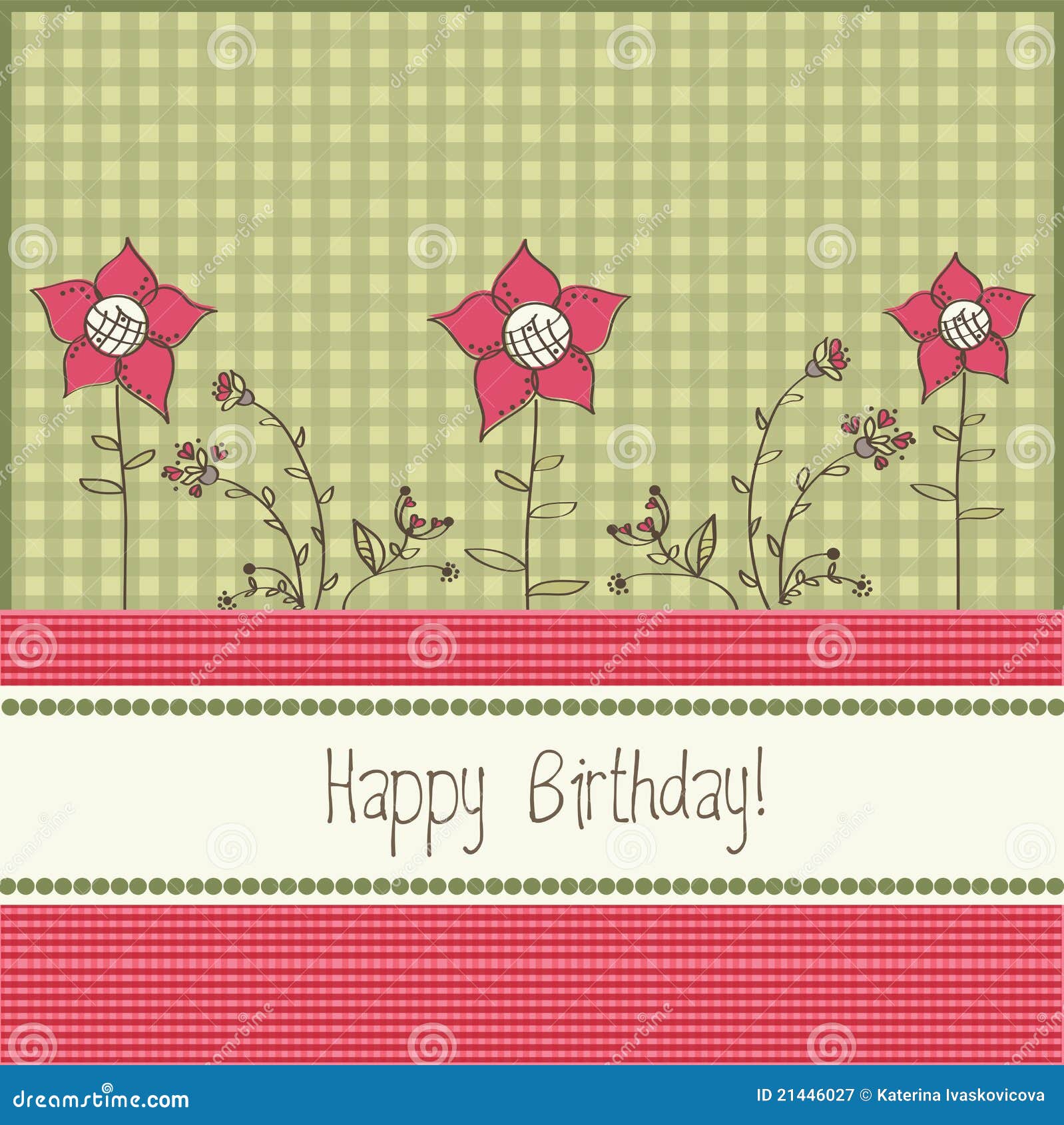 Birthday card stock vector. Illustration of decorative - 21446027
