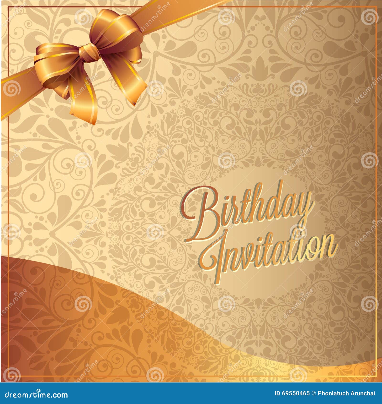 Birthday Card with Background Vector Design Stock Vector - Illustration ...